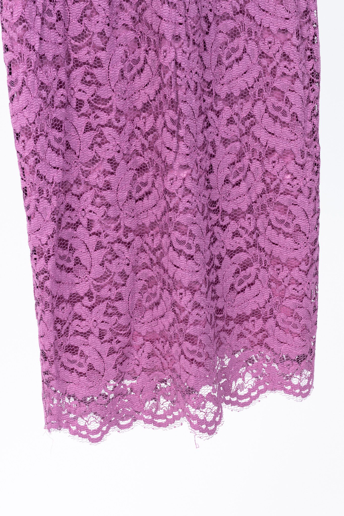 Dolce & Gabbana Dolce & Gabbana Pink Lace-Overlay Silk Strapless Midi Dress Size M / US 6-8 / IT 42-44 - 5 Thumbnail
