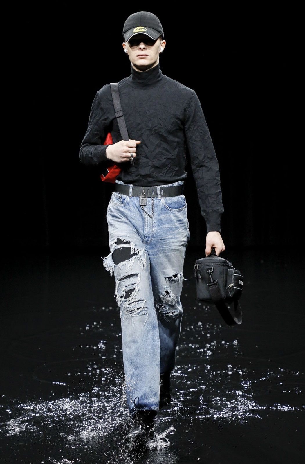 Balenciaga Balenciaga Double Layered Distressed logo Jeans Size US 30 / EU 46 - 4 Thumbnail