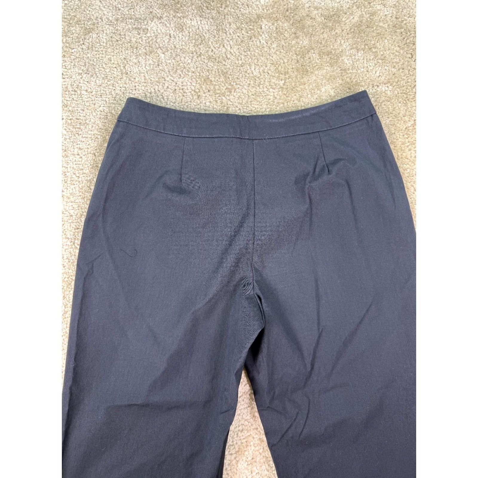 Vintage New York Company Women Pants Black Cropped Wide Leg Career Trousers Size 4 90s Size 27" / US 4 / IT 40 - 5 Thumbnail