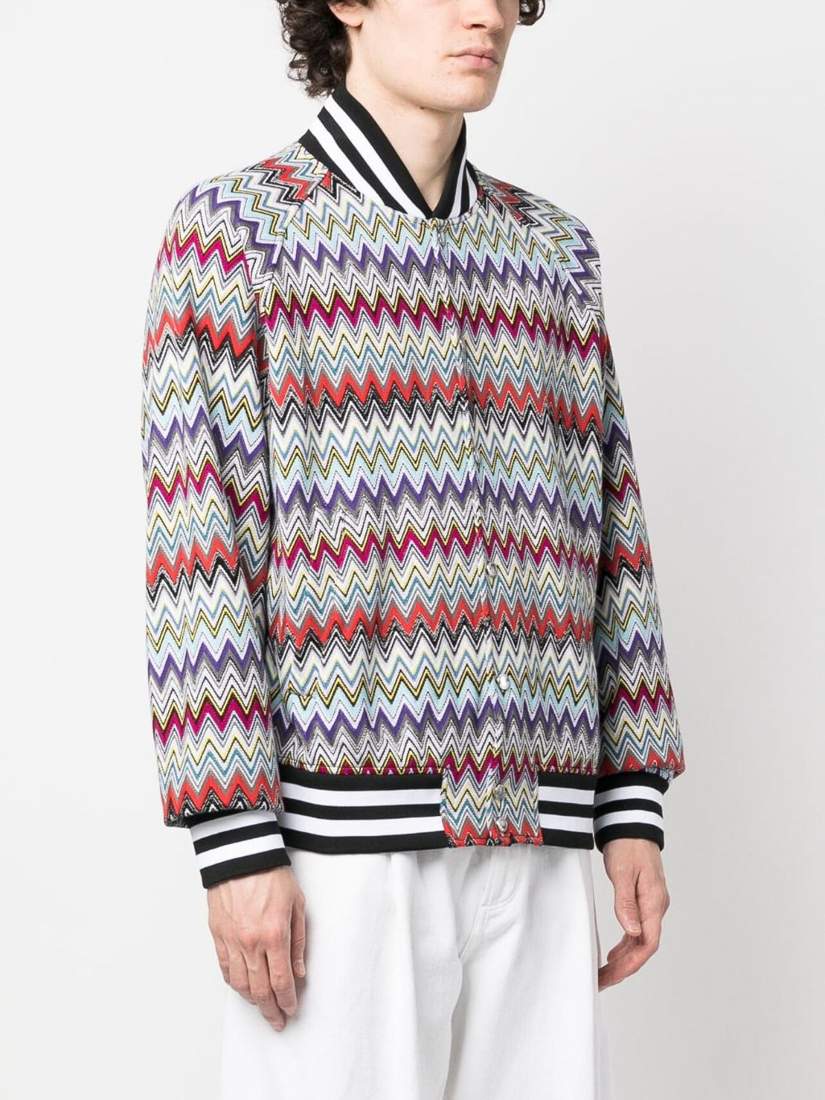 Missoni o1y0225 Bomber Jacket in Multicolor Size US M / EU 48-50 / 2 - 3 Thumbnail