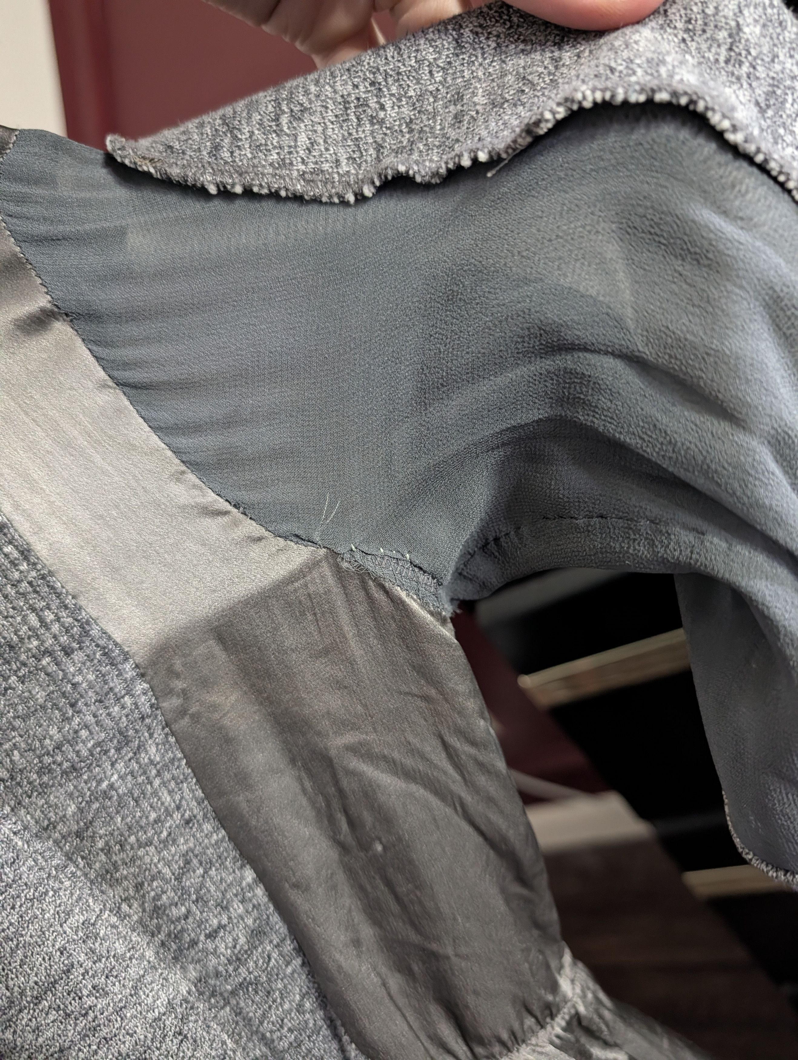 Undercover RARE Vtg silk insert cotton terry cinched waist hoodie Size M / US 6-8 / IT 42-44 - 20 Thumbnail