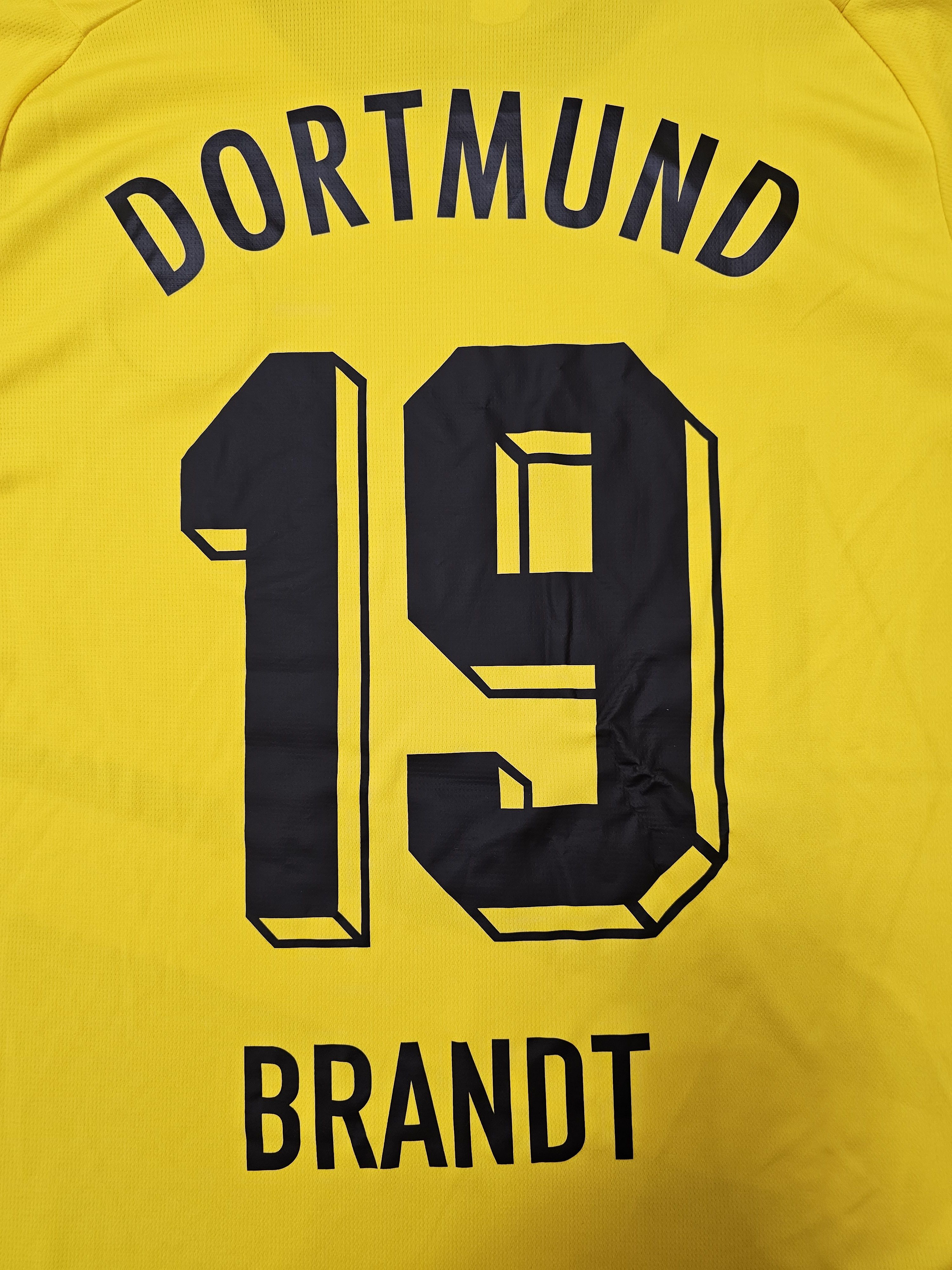 Puma BORUSSIA DORTMUND 2024 HOME BRANDT FOOTBALL SOCCER JERSEY Size US L / EU 52-54 / 3 - 5 Thumbnail
