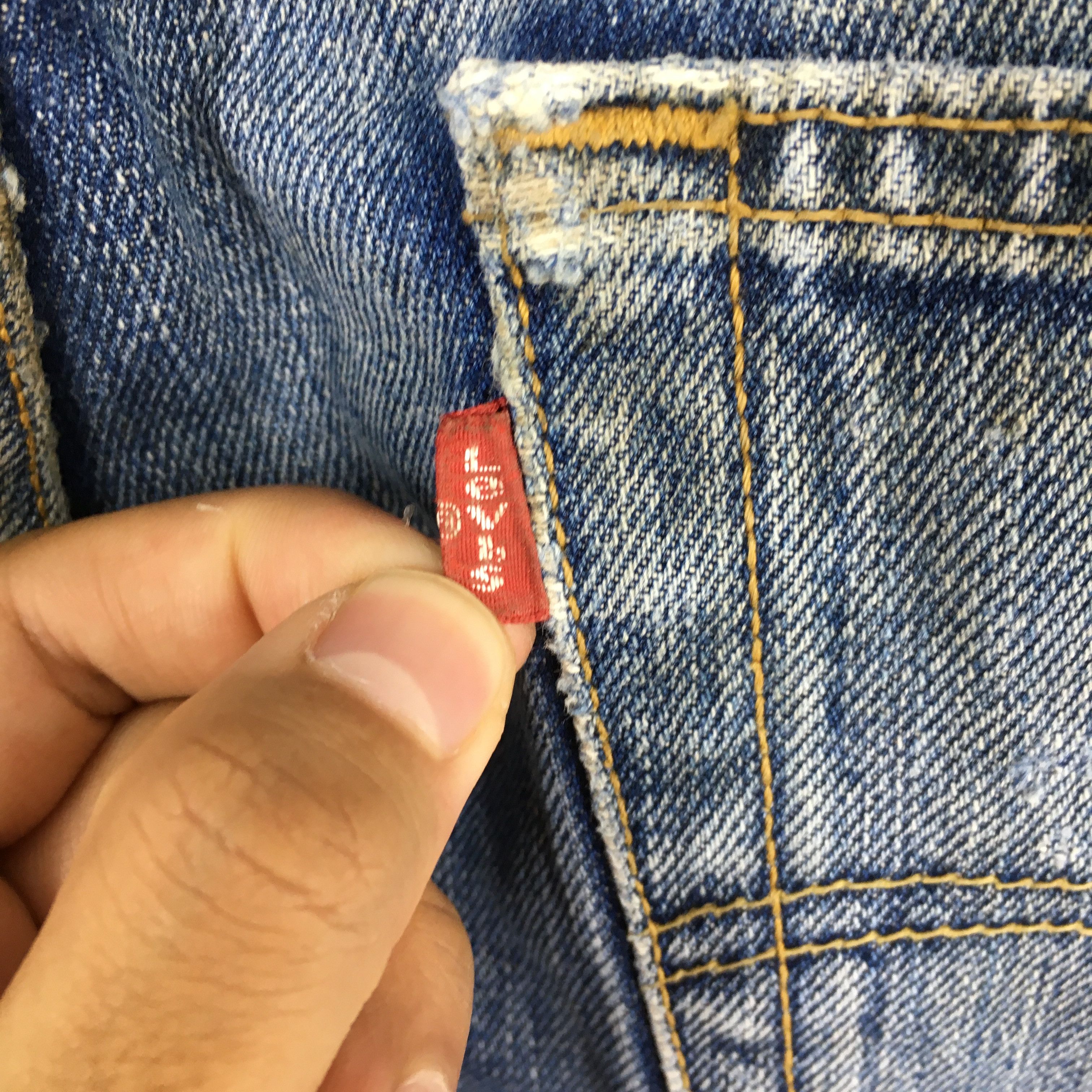 Levi's Size 32x30.5 Vintage 80s Levi's 501 Regular Fit Jeans S1591 Size US 32 / EU 48 - 13 Thumbnail