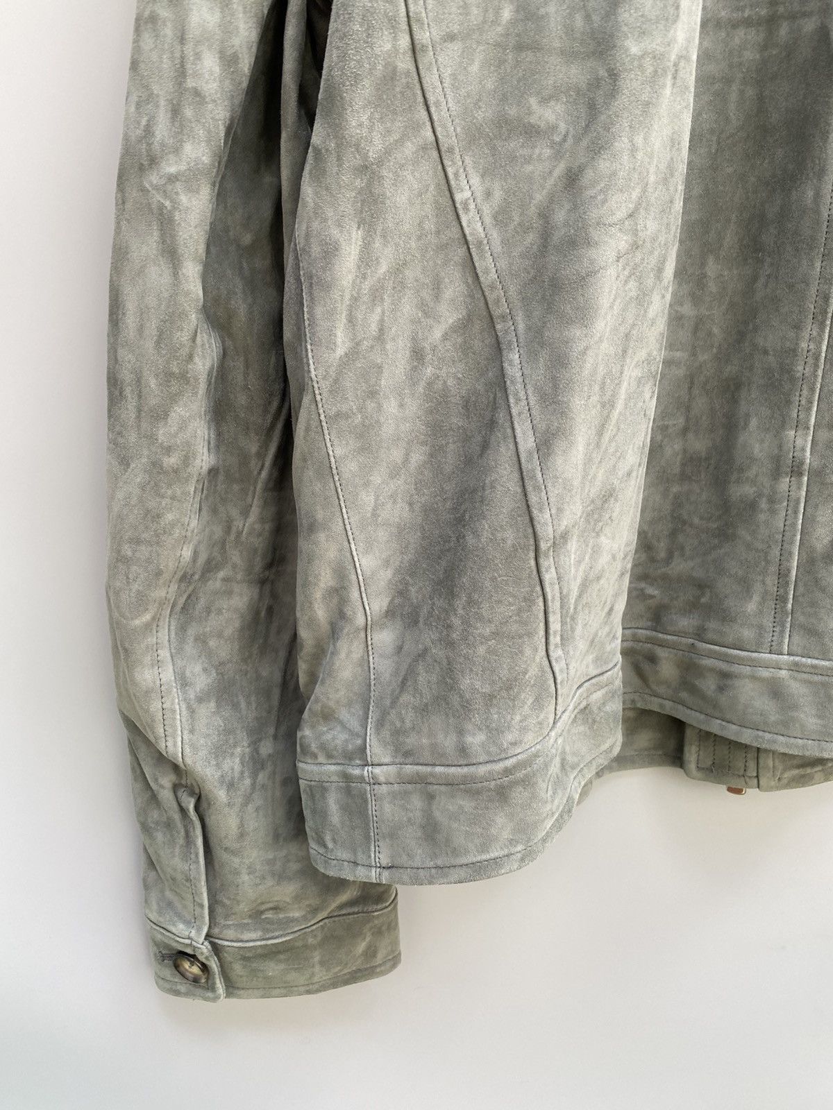 Isaia S/S 2017- Isaia- Aqualeather- Suede Leather Bomber Jacket Size US L / EU 52-54 / 3 - 15 Thumbnail