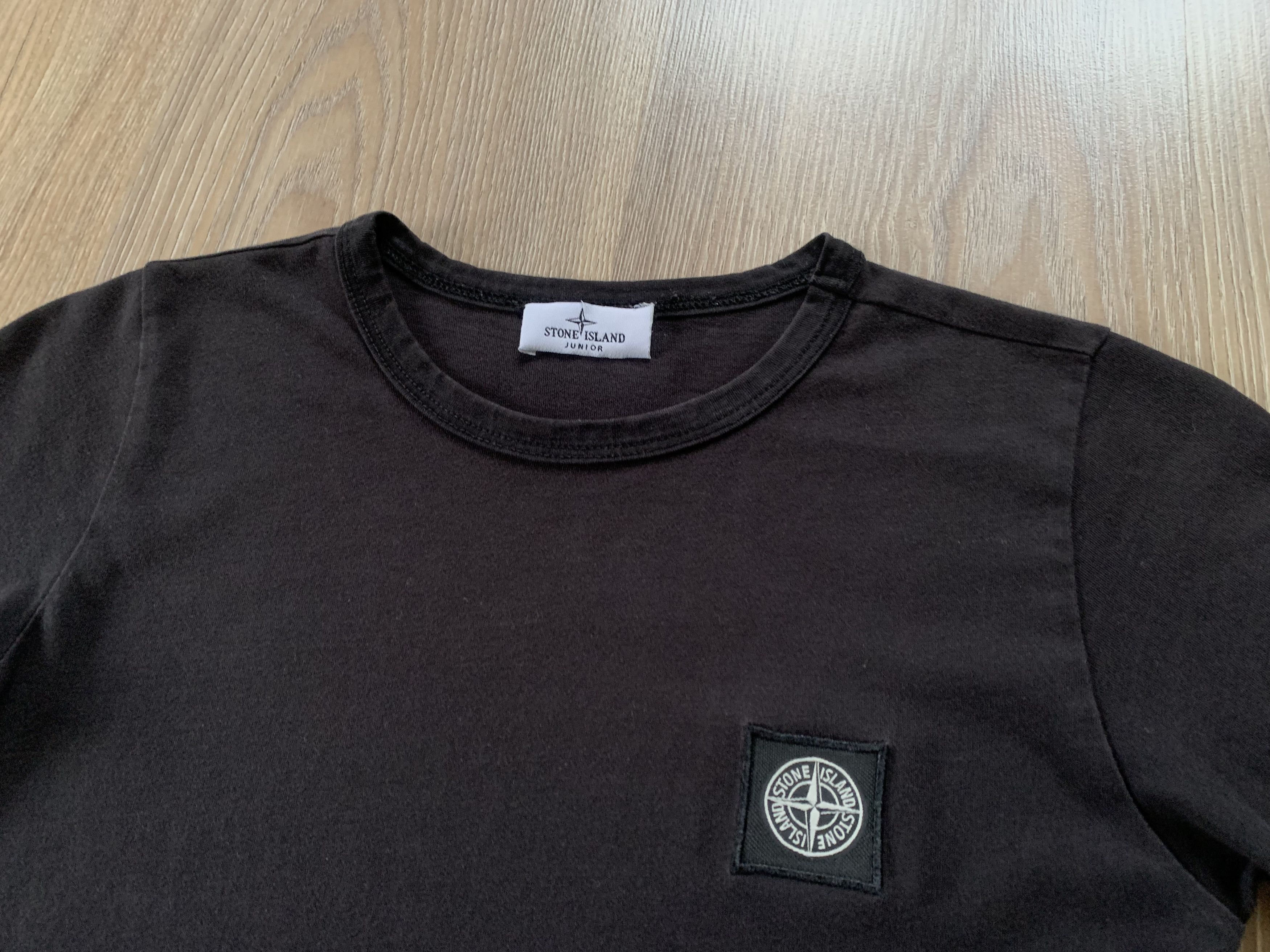 Stone Island Stone Island Junior Patch Program Black T Shirt Size US XXS / EU 40 - 4 Thumbnail