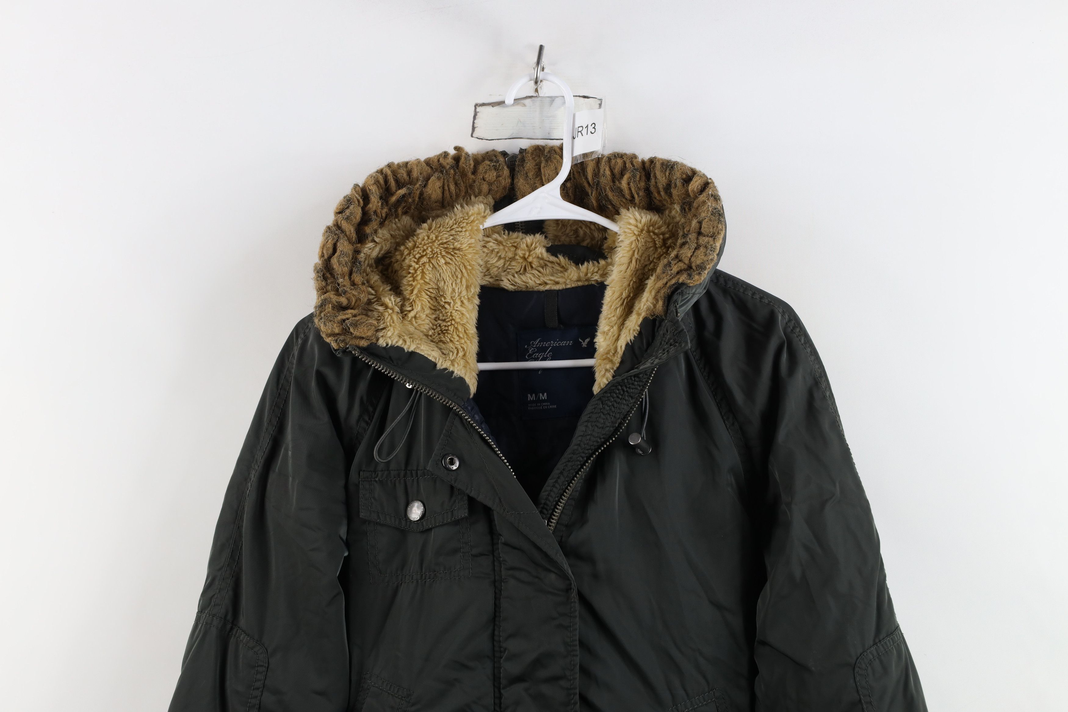 American Eagle Outfitters Vintage Y2K American Eagle Cape Hooded Puffer Jacket Green Size M / US 6-8 / IT 42-44 - 2 Thumbnail