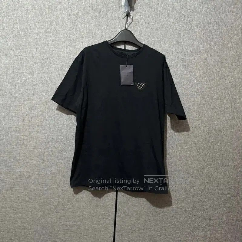 Prada Prada Black Cotton Logo T-Shirt for Men. Size US M / EU 48-50 / 2 - 1 Thumbnail