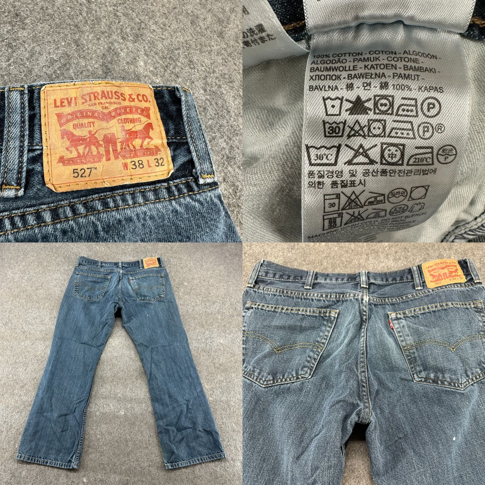 Levi's Levi's 527 Jeans Regular 38x32 Blue Bootcut Denim Cowboy Cotton Vintage No Size US 38 / EU 54 - 8 Thumbnail