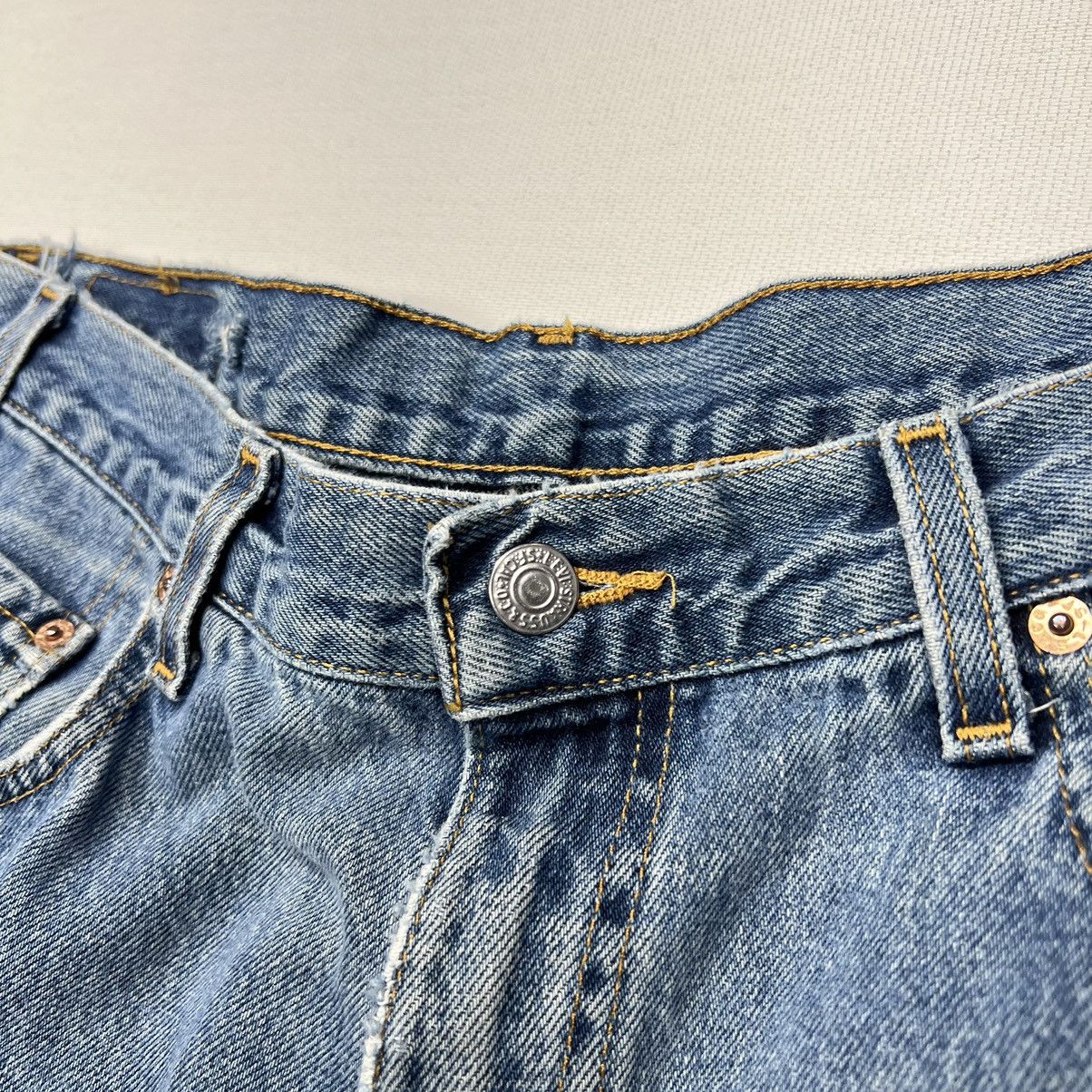 Levi's × Vintage VTG Levis 550 Jeans Blue Cropped Relaxed Fit Denim Baggy Size US 38 / EU 54 - 6 Thumbnail