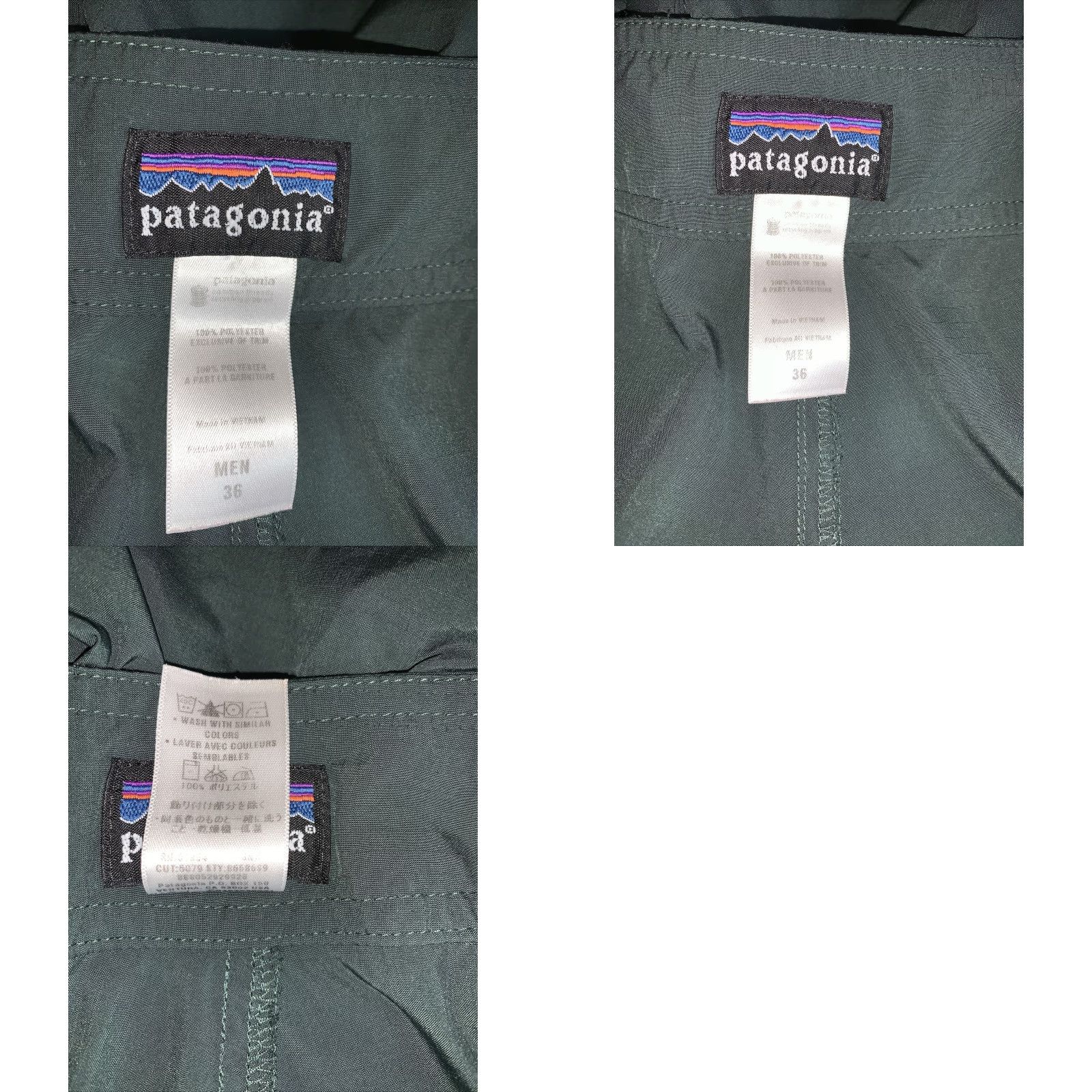 Patagonia VINTAGE Patagonia Board Shorts Mens 36-6954 Dark Green Nylon Beach Outdoor Swim Bottoms Womens? Size US 36 / EU 52 - 8 Thumbnail