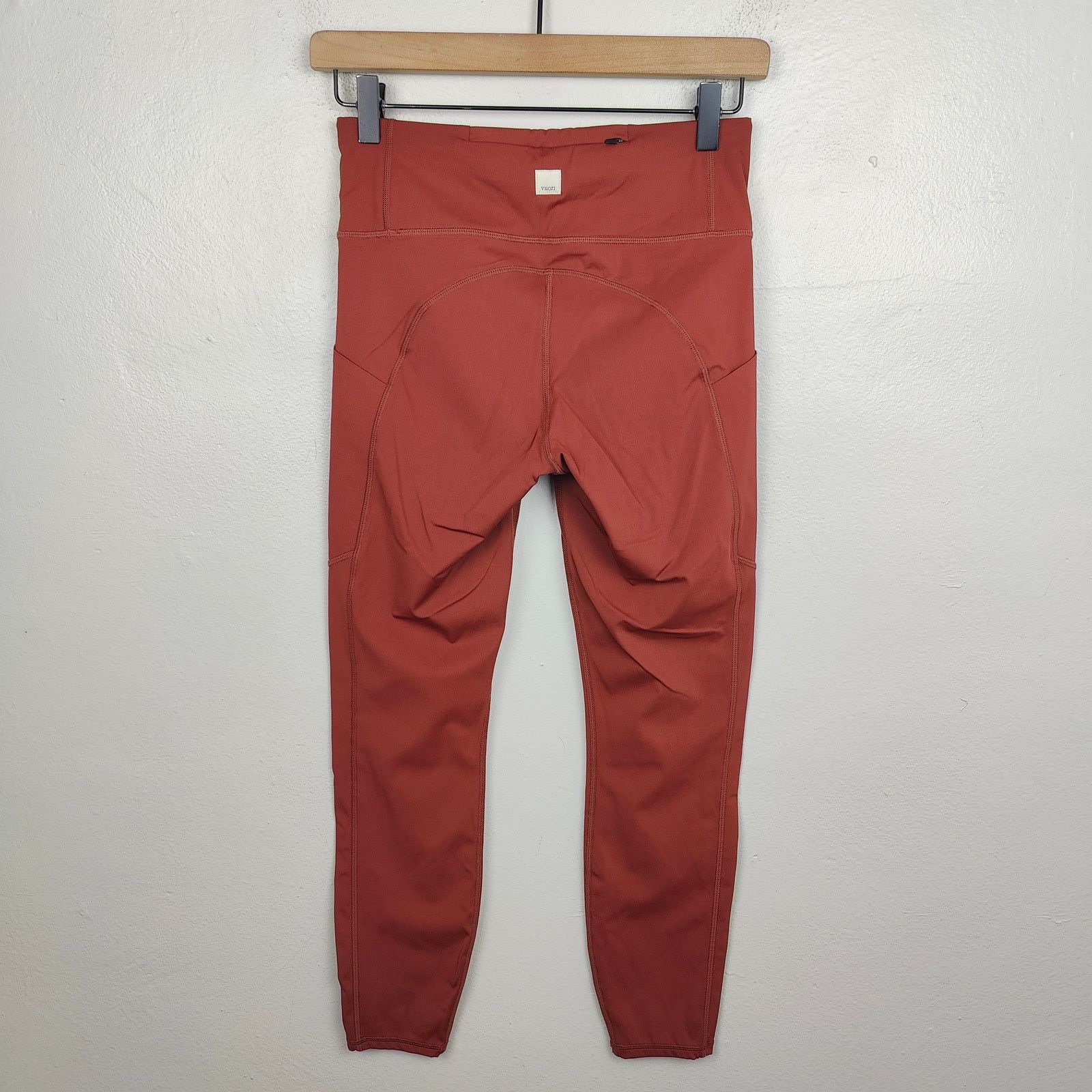 Vuori Vuori Studio Pocket Leggings Womens Small Deep Rust Red Size 28" / US 6 / IT 42 - 5 Thumbnail