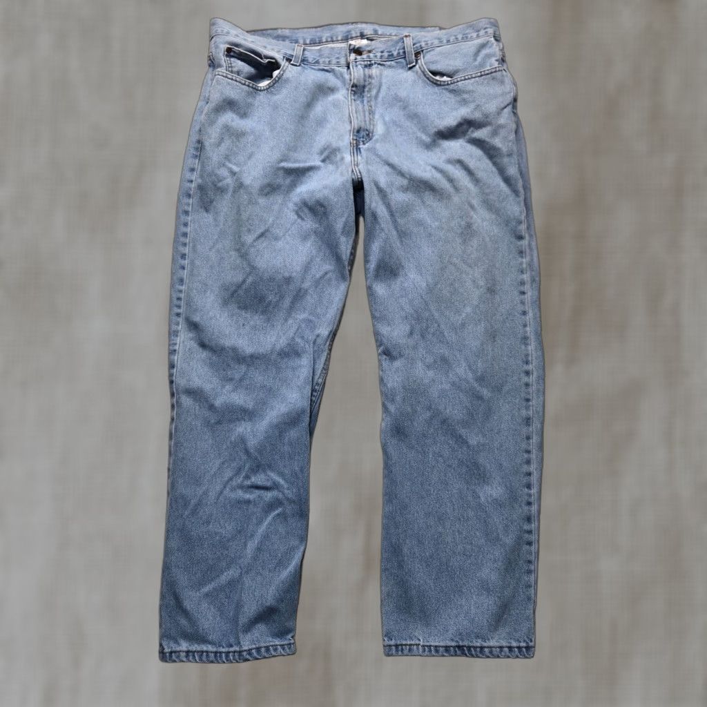 Faded Glory Faded Glory Jeans Denim Pants Straight Men 40x30 Blue Regular Pants, Men's Jeans, 40 Waist 30 Inseam, Blue Denim, Straight Fit Size US 40 / EU 56 - 1 Thumbnail