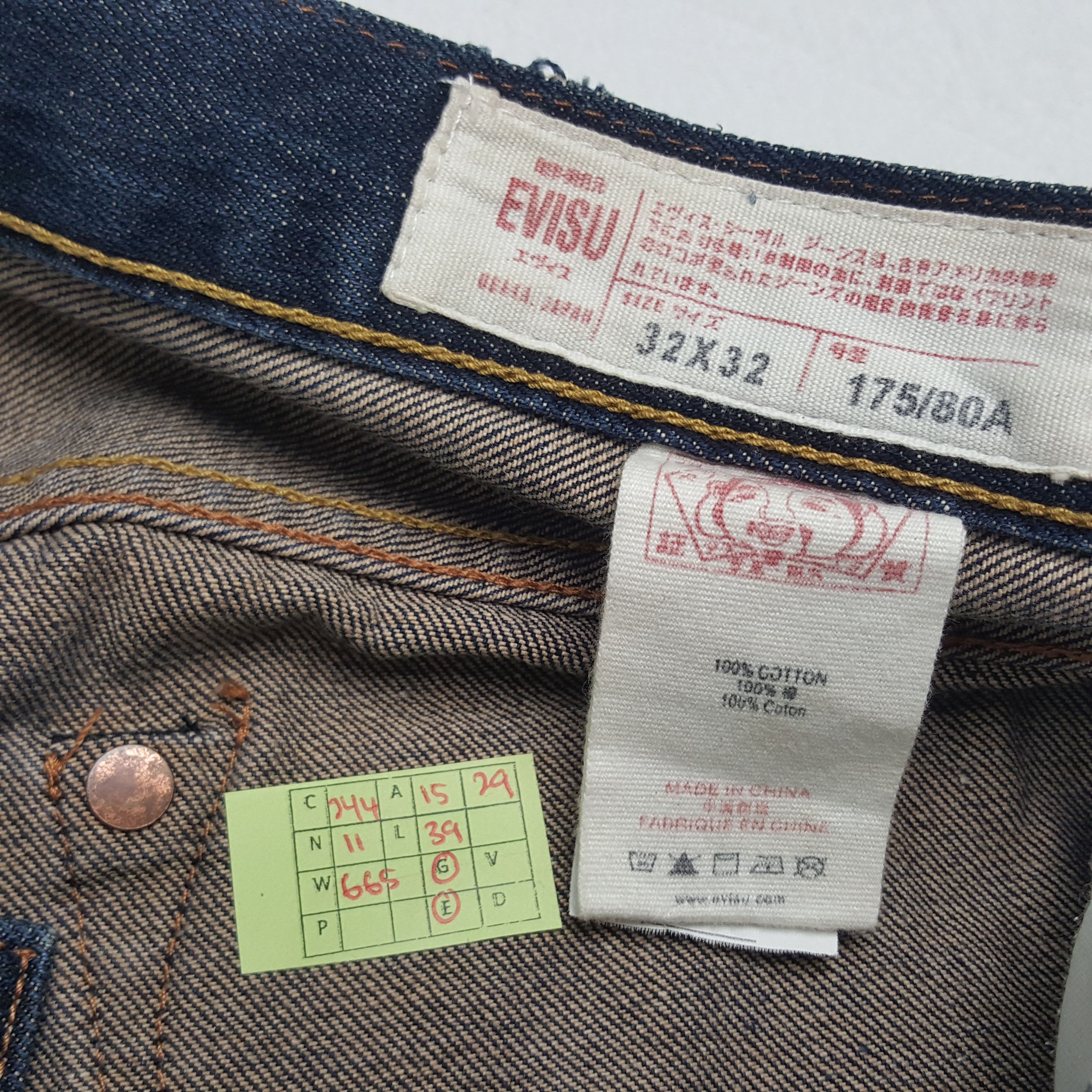 Evisu × Japanese Brand × Vintage Vintage Evisu Japanese Brand Daicock Custom Art Denim Jeans Size US 30 / EU 46 - 8 Thumbnail