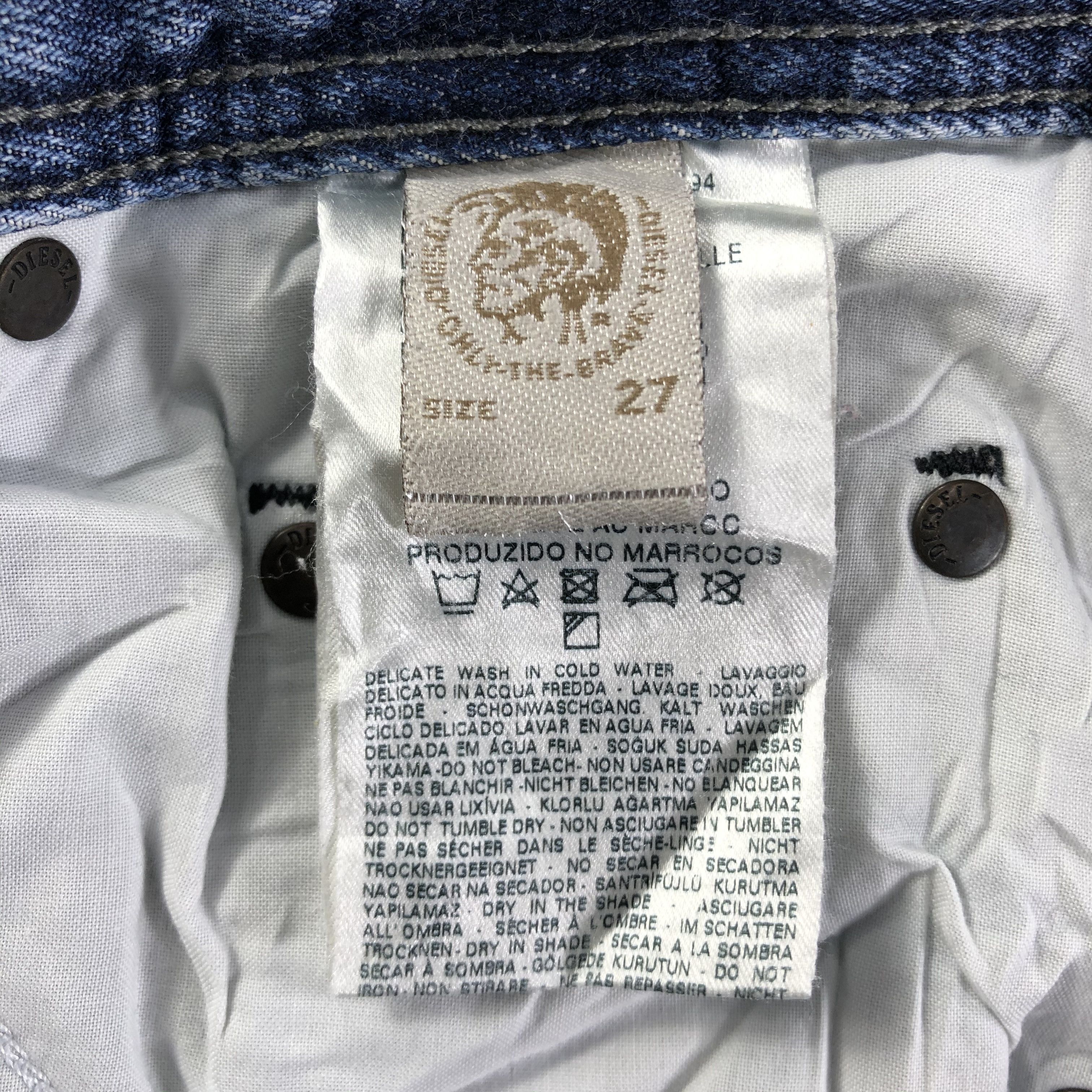 Diesel Distressed Diesel Faded Blue Jeans KJ2008 Size 27" / US 4 / IT 40 - 11 Thumbnail