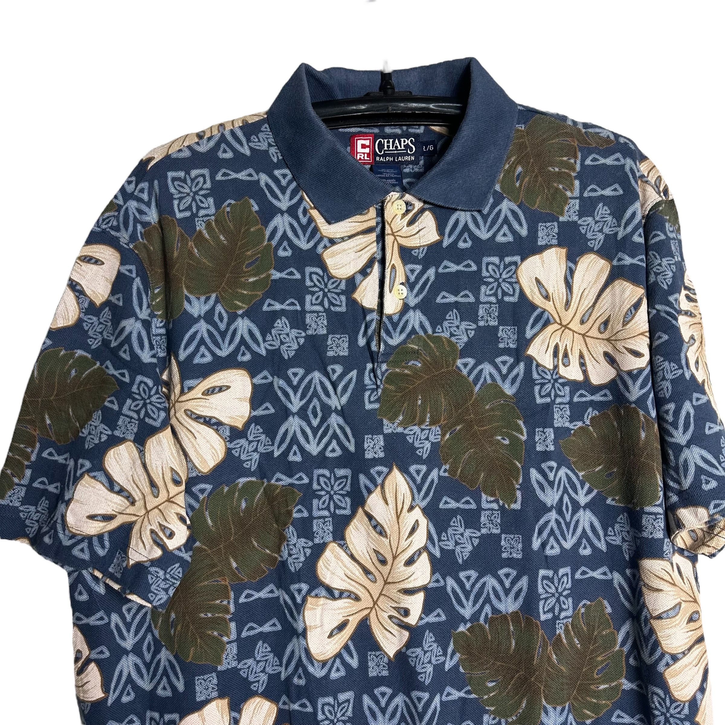 Chaps Ralph Lauren 🔥RARE🔥Vintage Chaps Ralph Lauren Hawaii Polo Shirt Size US L / EU 52-54 / 3 - 2 Thumbnail
