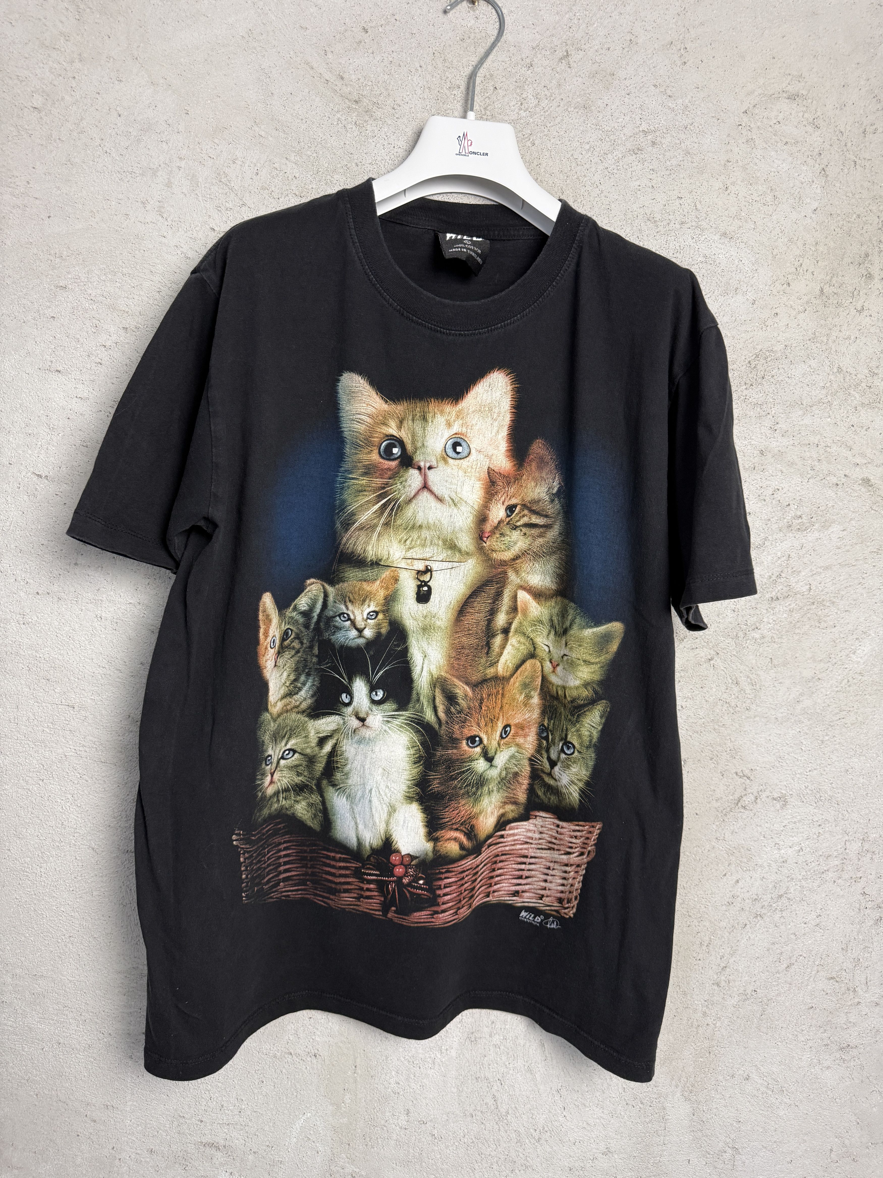 Vintage Vintage cats printed t-shirt tee opium avant garde y2k 00s Size US L / EU 52-54 / 3 - 1 Thumbnail