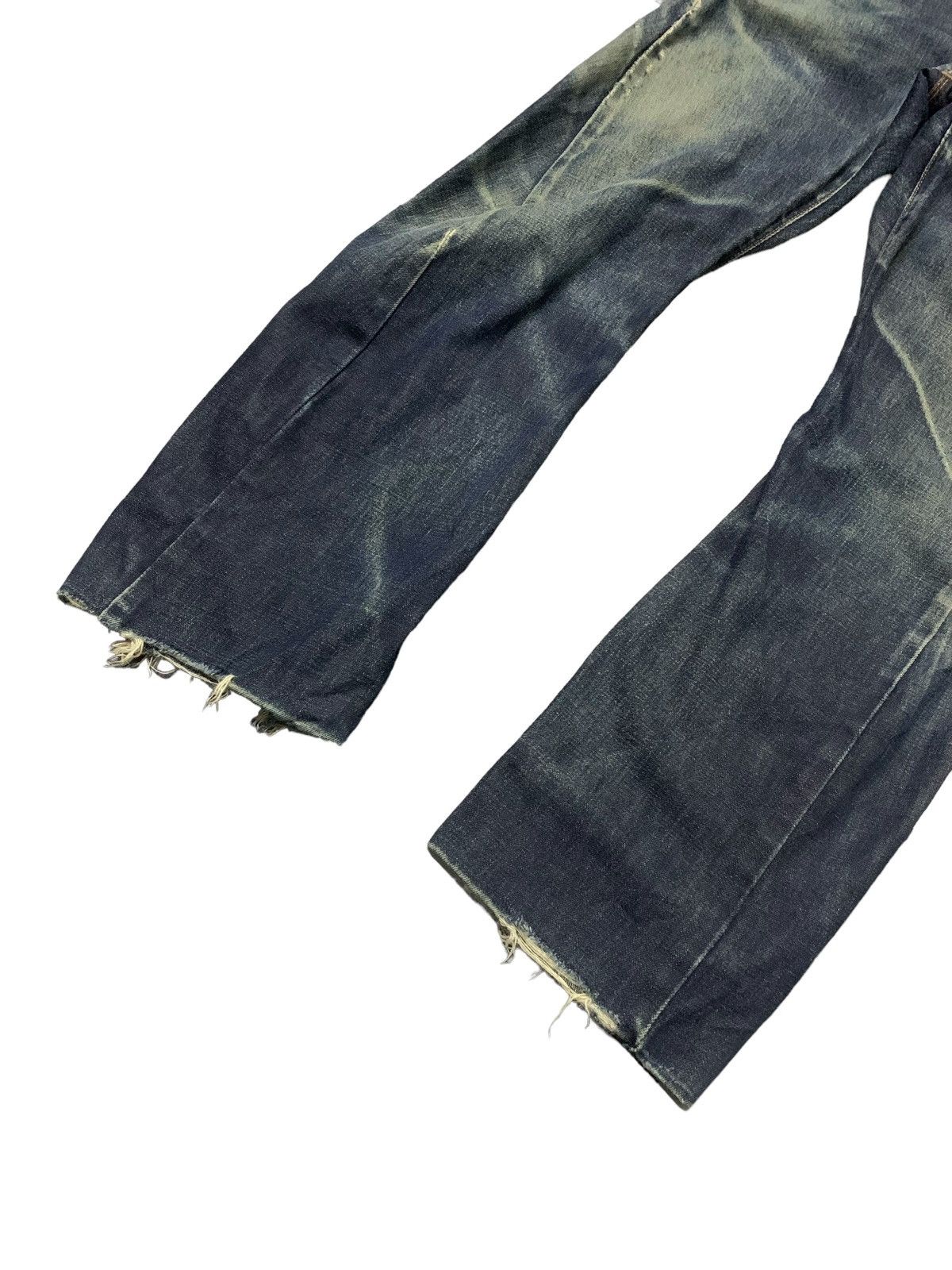 Edwin × Hysteric Glamour Vintage Edwin E Function Curved Leg Distressed Jeans Size US 30 / EU 46 - 5 Thumbnail