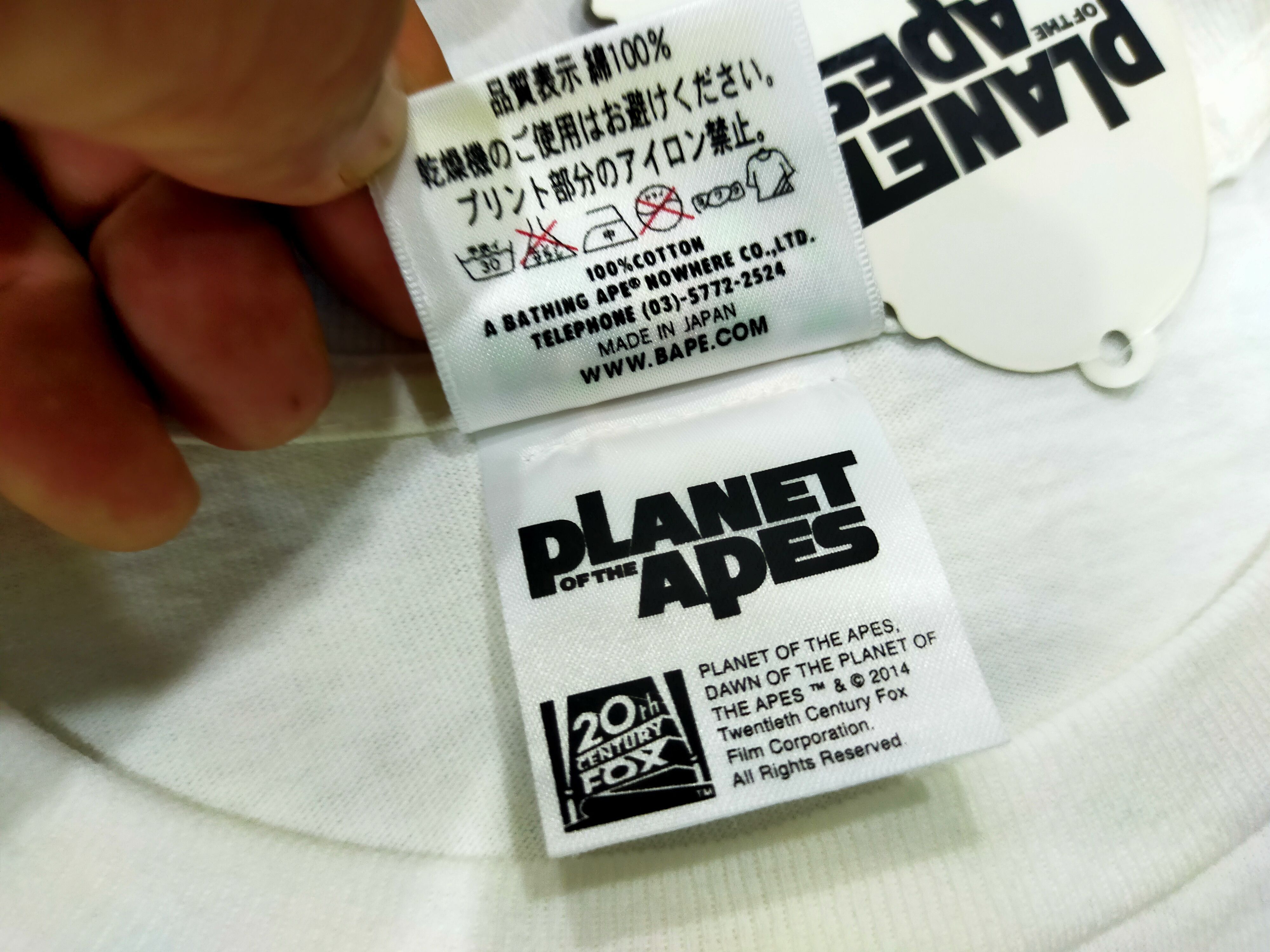 Bape BAPE x PLANET OF THE APES TEE Size US L / EU 52-54 / 3 - 5 Thumbnail