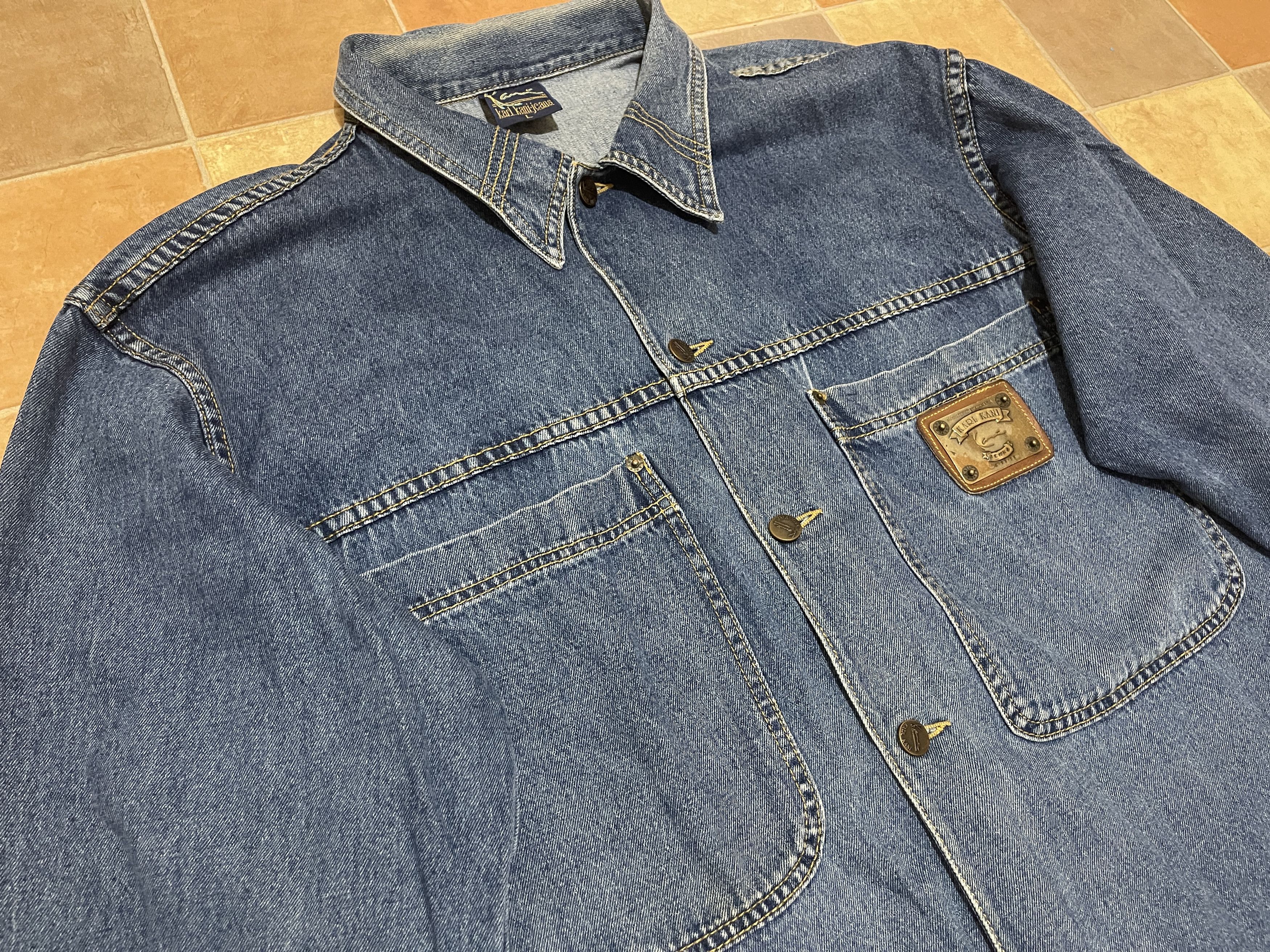 Karl Kani Karl Kani shirt vintage denim 2Pac 90s hip hop 1990s size L Size US L / EU 52-54 / 3 - 4 Thumbnail