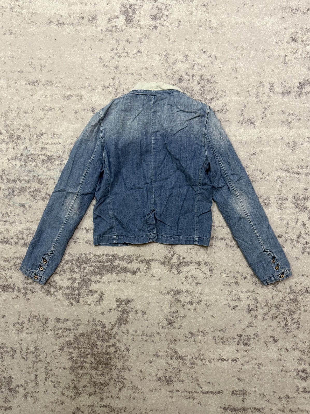 Tommy Hilfiger Tommy Hilfiger light wash denim blazer jacket patch pocket Size XS / US 0-2 / IT 36-38 - 13 Thumbnail