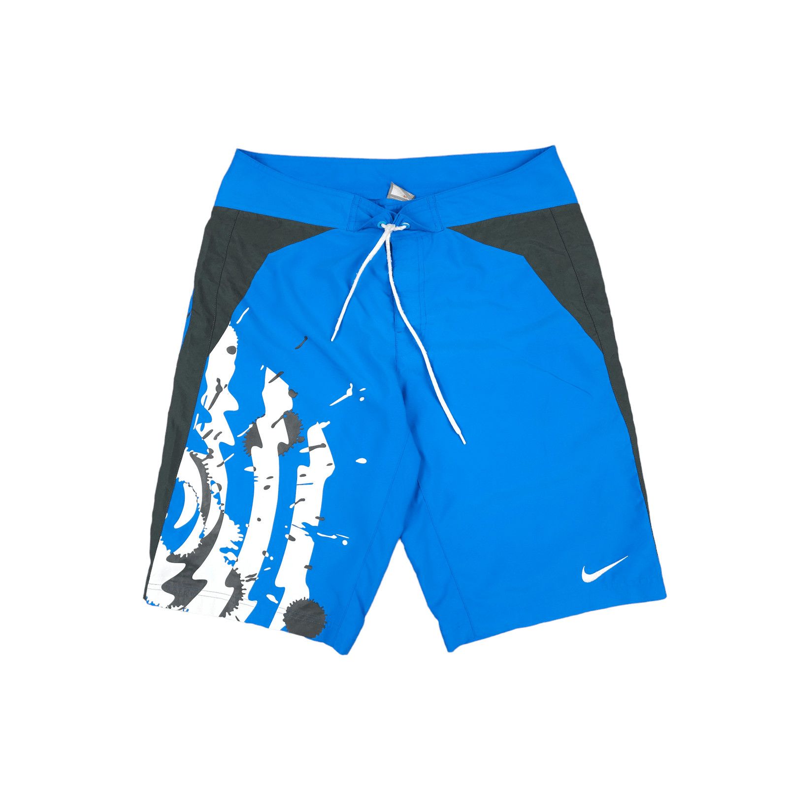 Nike × Vintage 💎Vintage Nike Mini Swoosh Logo Baby Blue Shorts White Black Size US 32 / EU 48 - 1 Thumbnail
