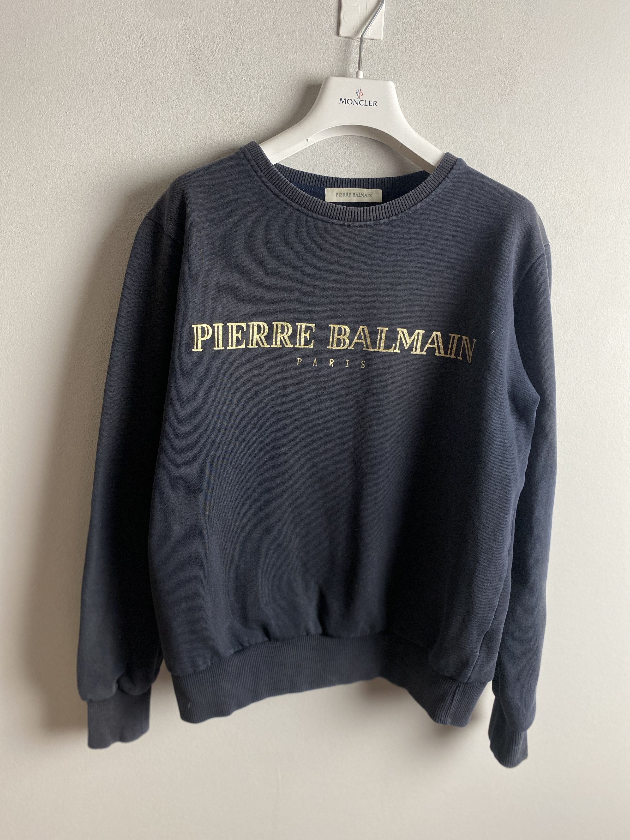 Pierre Balmain Pierre Balmain big logo sweatshirt crewneck Size M / US 6-8 / IT 42-44 - 1 Thumbnail
