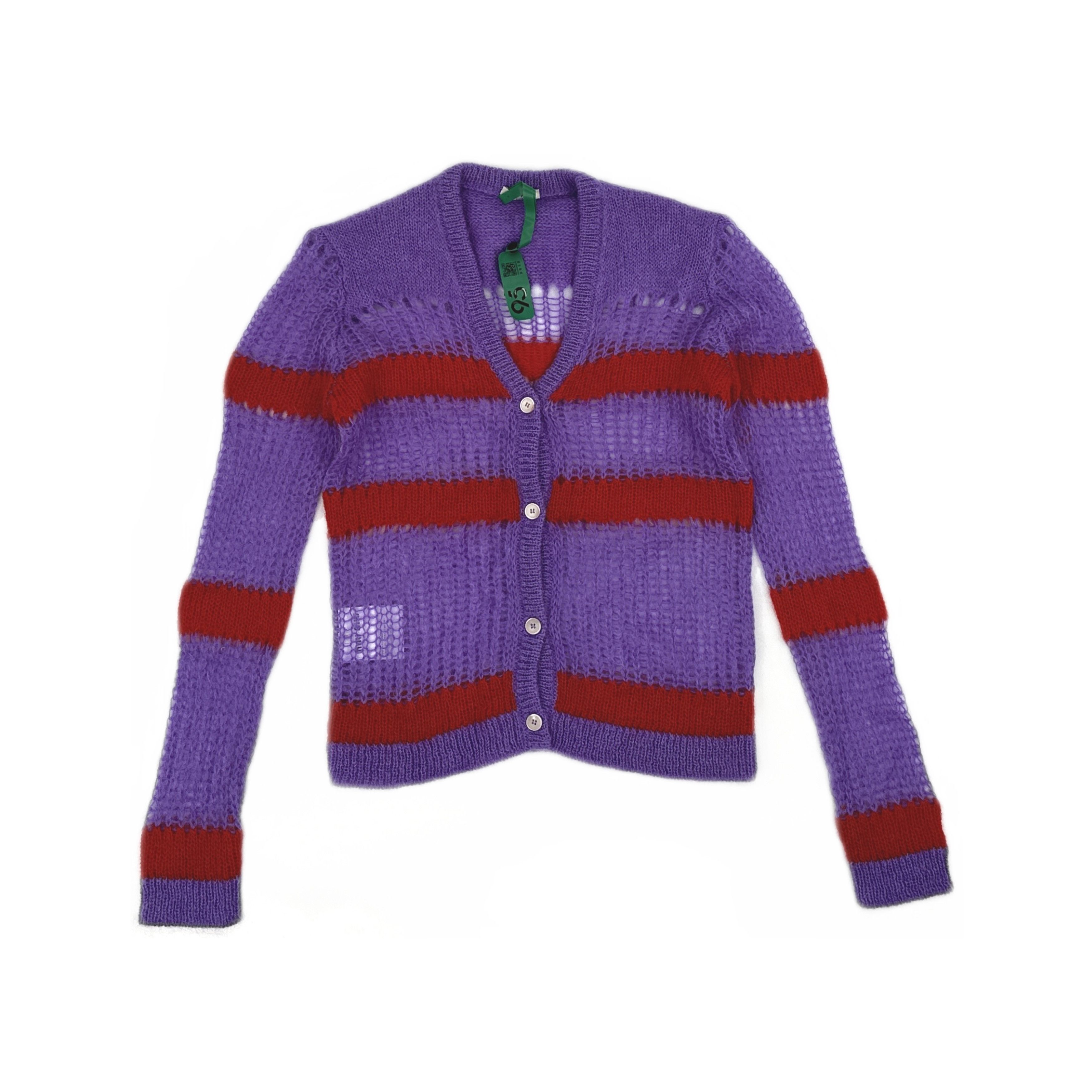 Miu Miu Miu Miu Striped Knit Cardigan Size 38 Size XS / US 0-2 / IT 36-38 - 1 Thumbnail