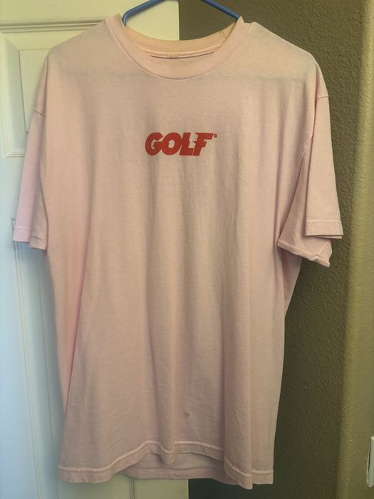 Pink golf shirt sale tyler the creator