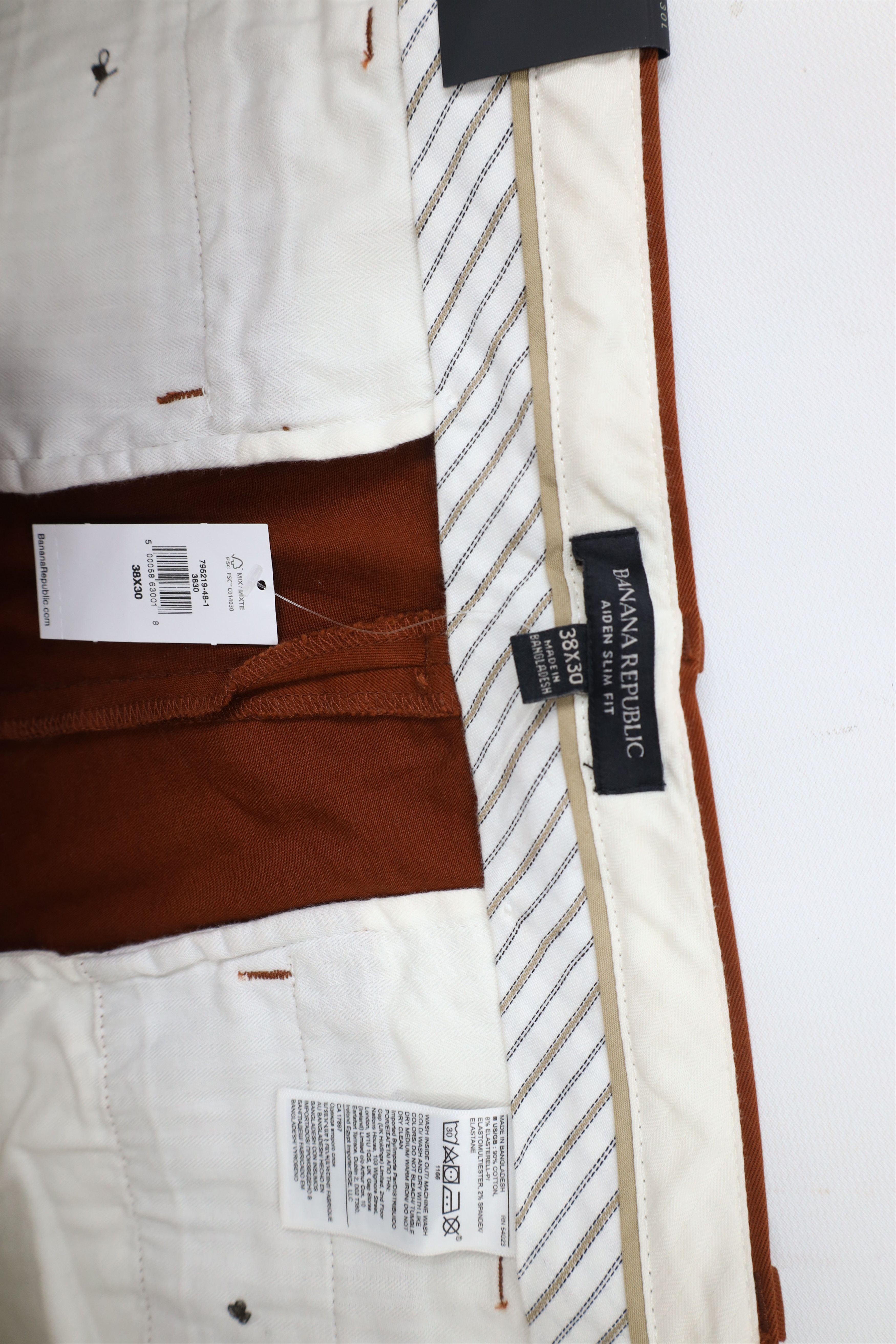 Banana Republic × Vintage New Banana Republic Fit Rapid Movement Chino Pants Orange Size US 38 / EU 54 - 6 Thumbnail