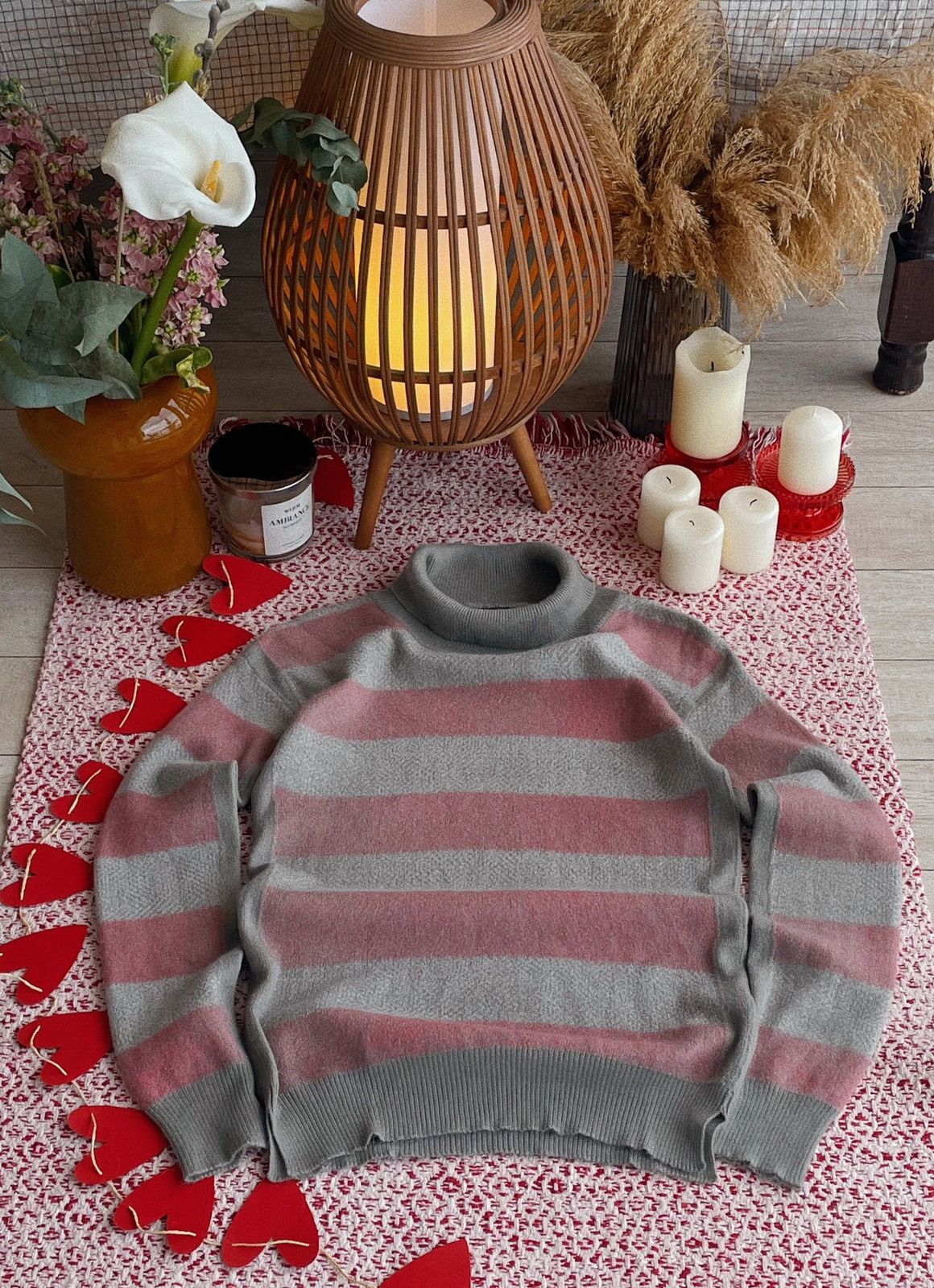 Burberry Prorsum Burberry Prorsum Pink & Grey Cashmere Sweater Size XS / US 0-2 / IT 36-38 - 1 Thumbnail