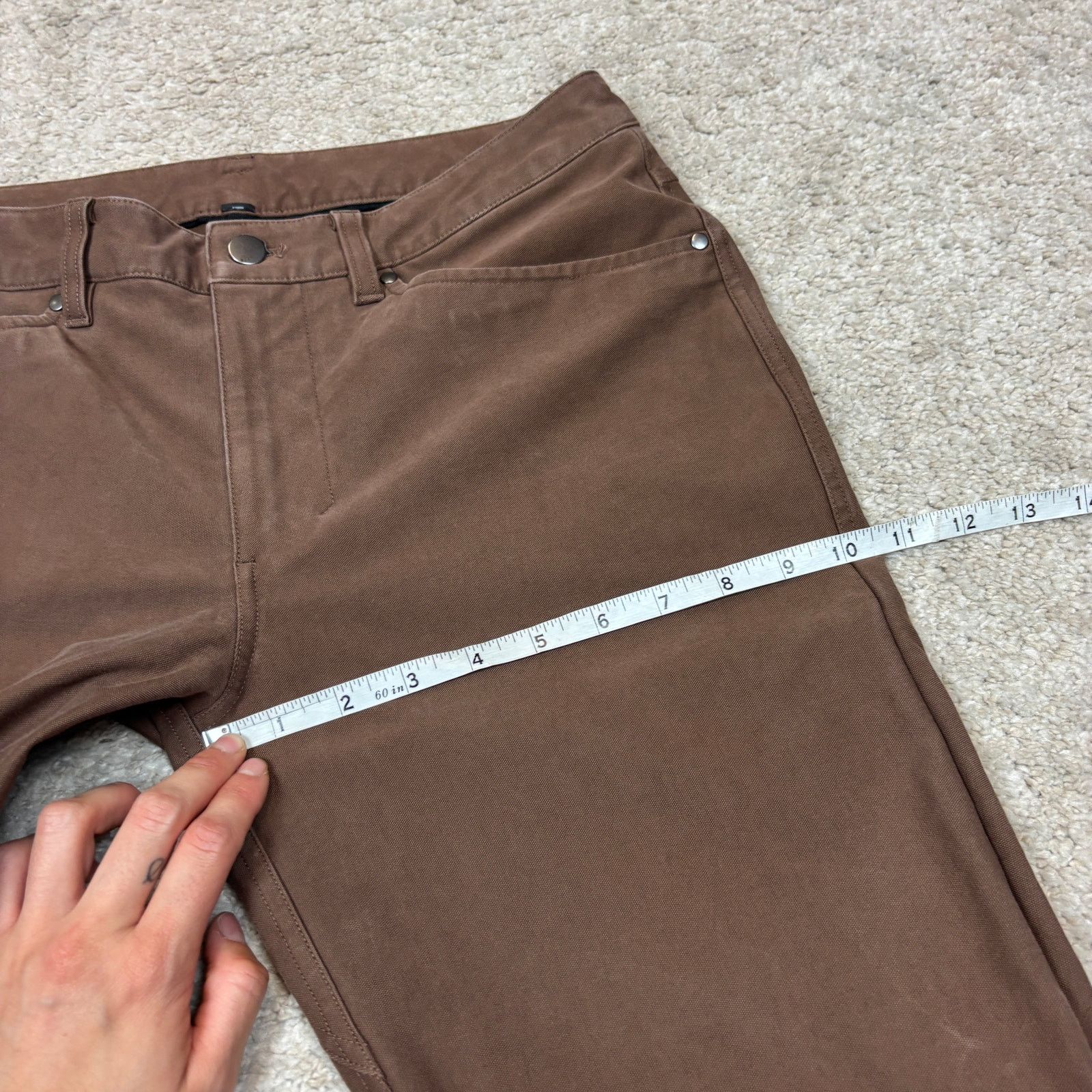 Lululemon Lululemon ABC Pant Slim Utilitech Brown Men's 30x30 Size US 30 / EU 46 - 6 Thumbnail