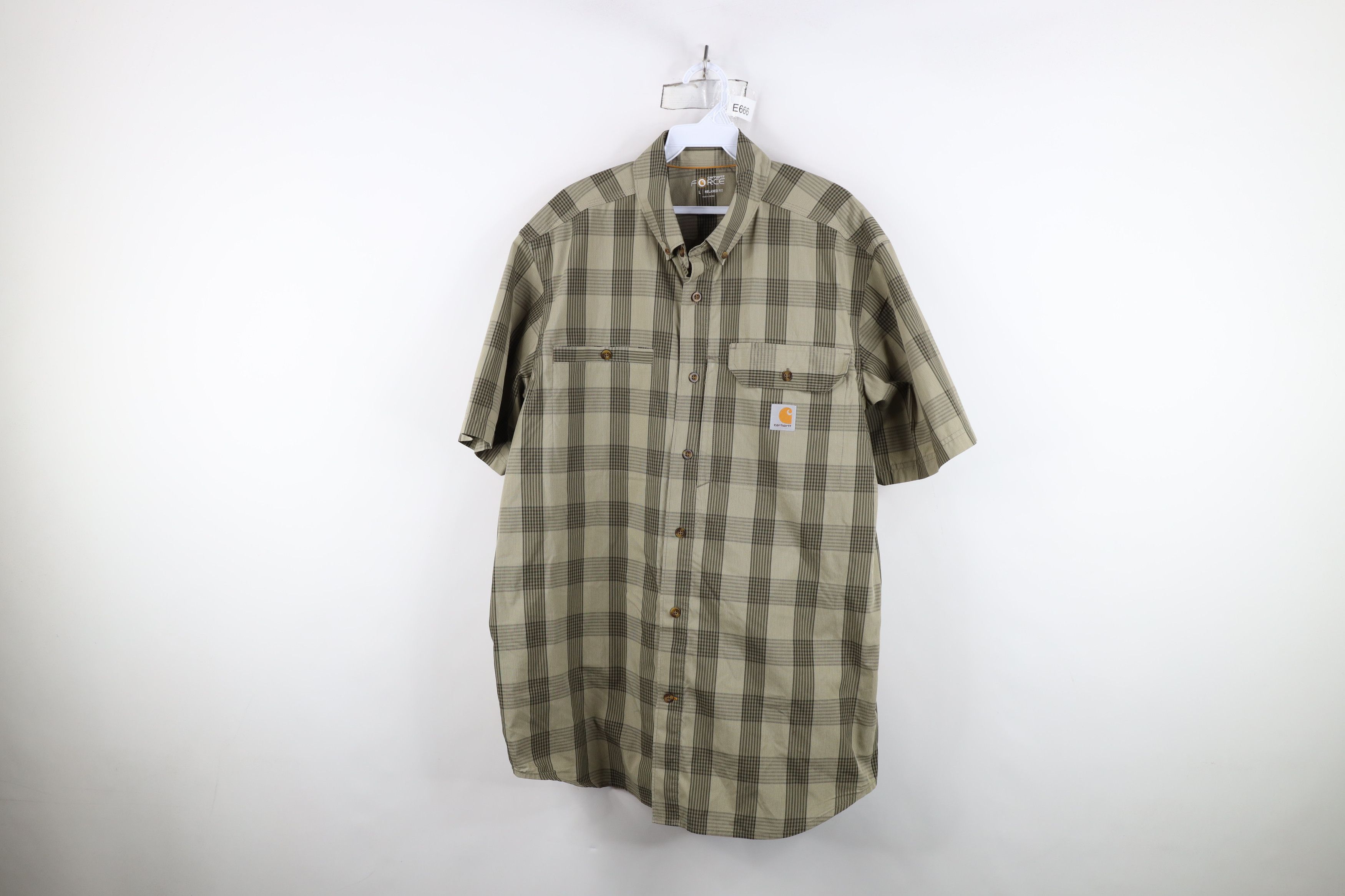 Carhartt Carhartt Force Fit Short Sleeve Collared Button Down Shirt Size US L / EU 52-54 / 3 - 1 Thumbnail