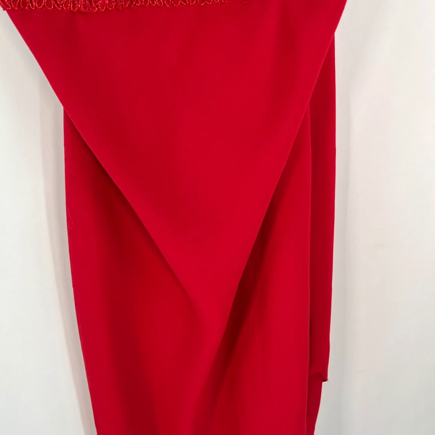 Vintage a fortiori Womens Asymmetric Slip Sequin Red Dress Size 13/14 Size XL / US 12-14 / IT 48-50 - 3 Thumbnail