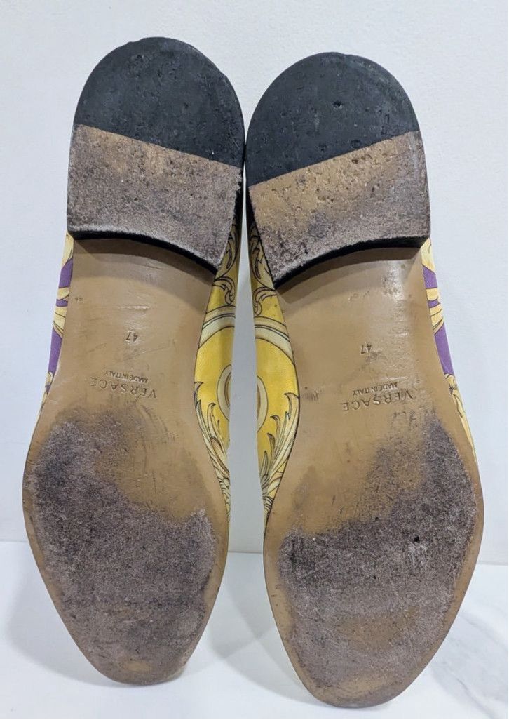 Versace Men's Versace Loafers Size 47 Yellow and Purple Size US 14 / EU 47 - 7 Thumbnail