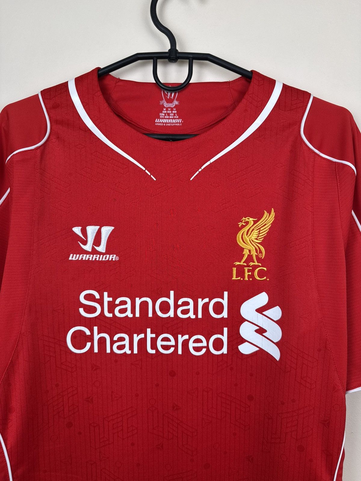Warrior Warriors L. F. C. Liverpool Jersey 2014-2015 Soccer Red M Size US M / EU 48-50 / 2 - 16 Thumbnail