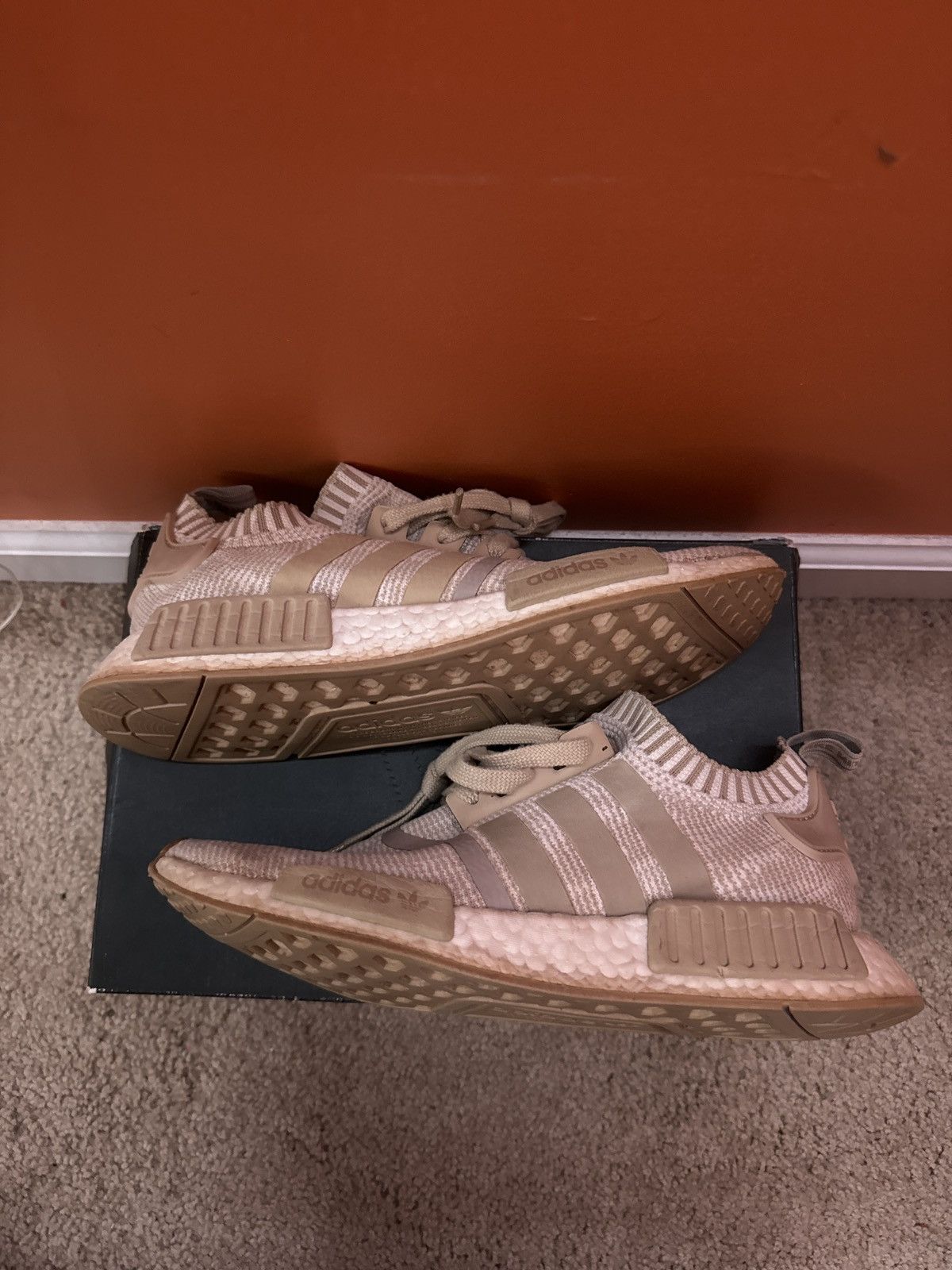 Adidas Adidas nmd r1 linen khaki | Grailed