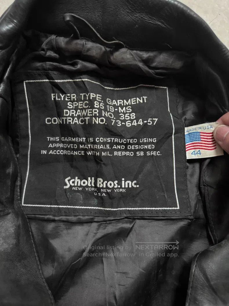 Schott Schott A2 aviator leather jacket Size US S / EU 44-46 / 1 - 3 Thumbnail