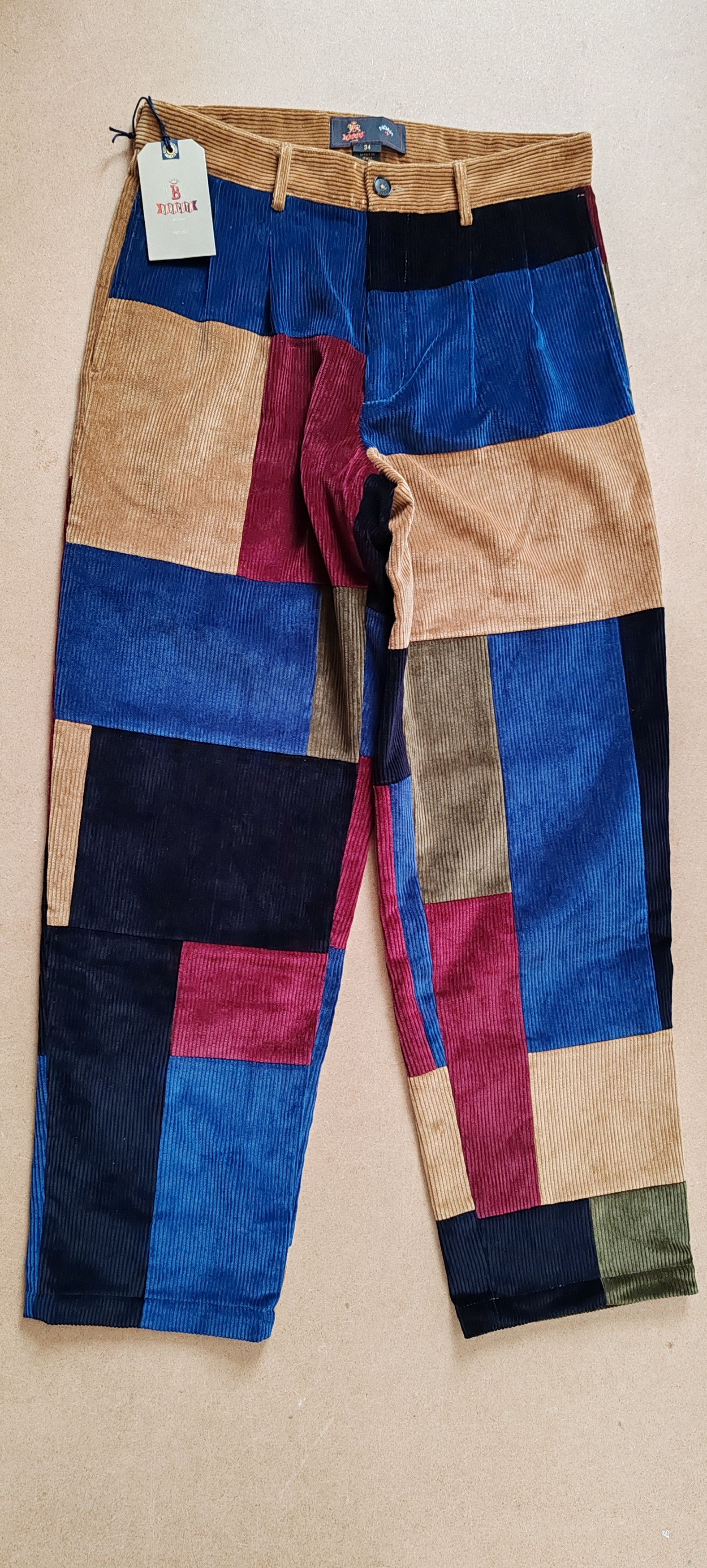 Baracuta Noah X Baracuta Double-Pleat Patchwork Corduroy Tg:34 Size US 34 / EU 50 - 19 Thumbnail