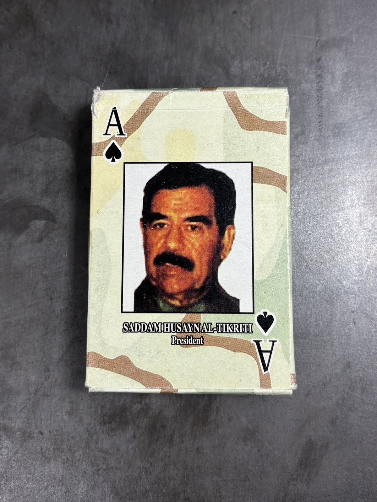 Vintage Desert Storm Most Wanted Playing Cards Vintage Iraq Saddam Size ONE SIZE - 2 Thumbnail