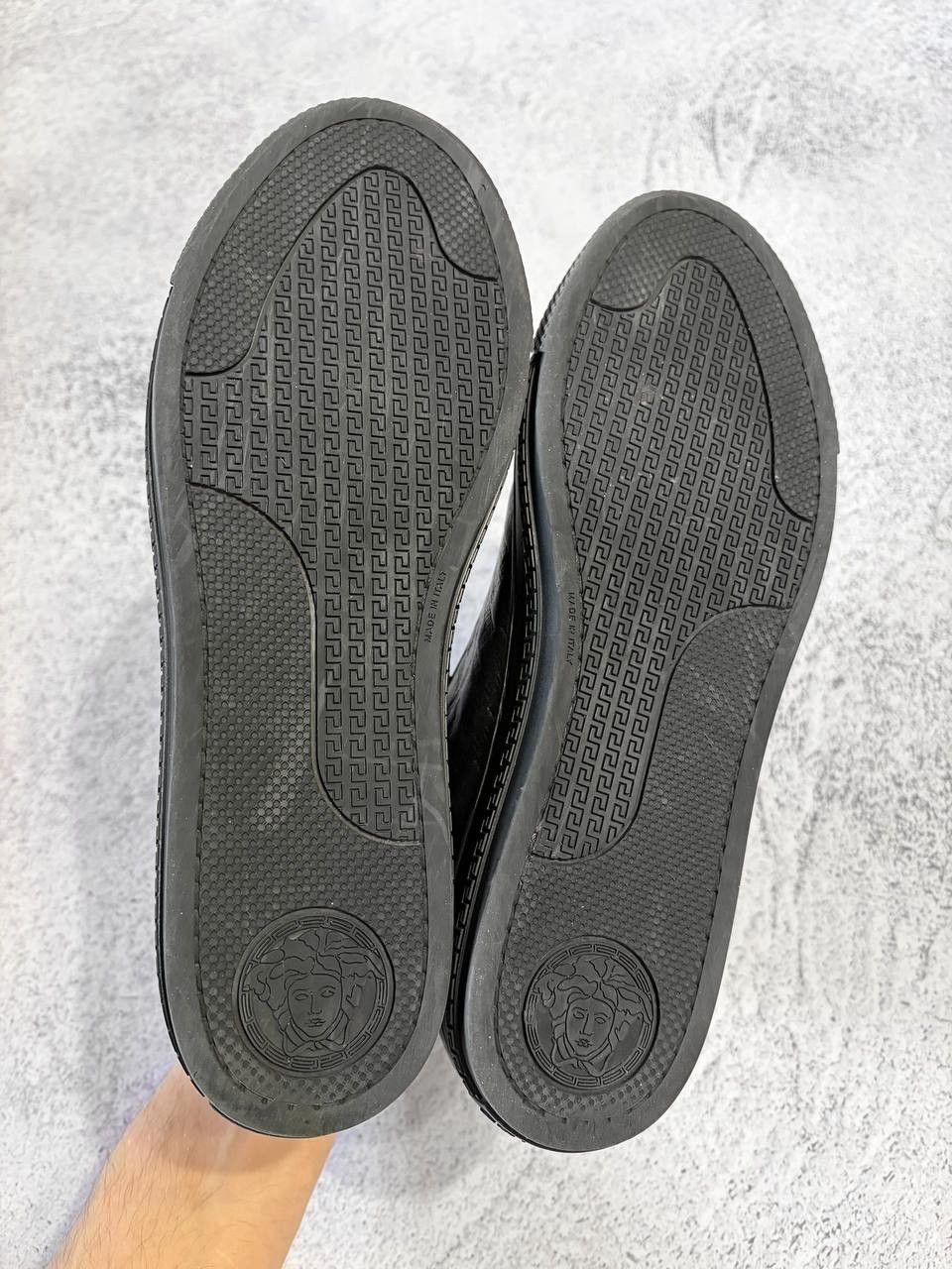 Versace Versace Medusa Greca Leather Sneakers Low Top Designer Shoes Size US 8 / EU 41 - 11 Thumbnail