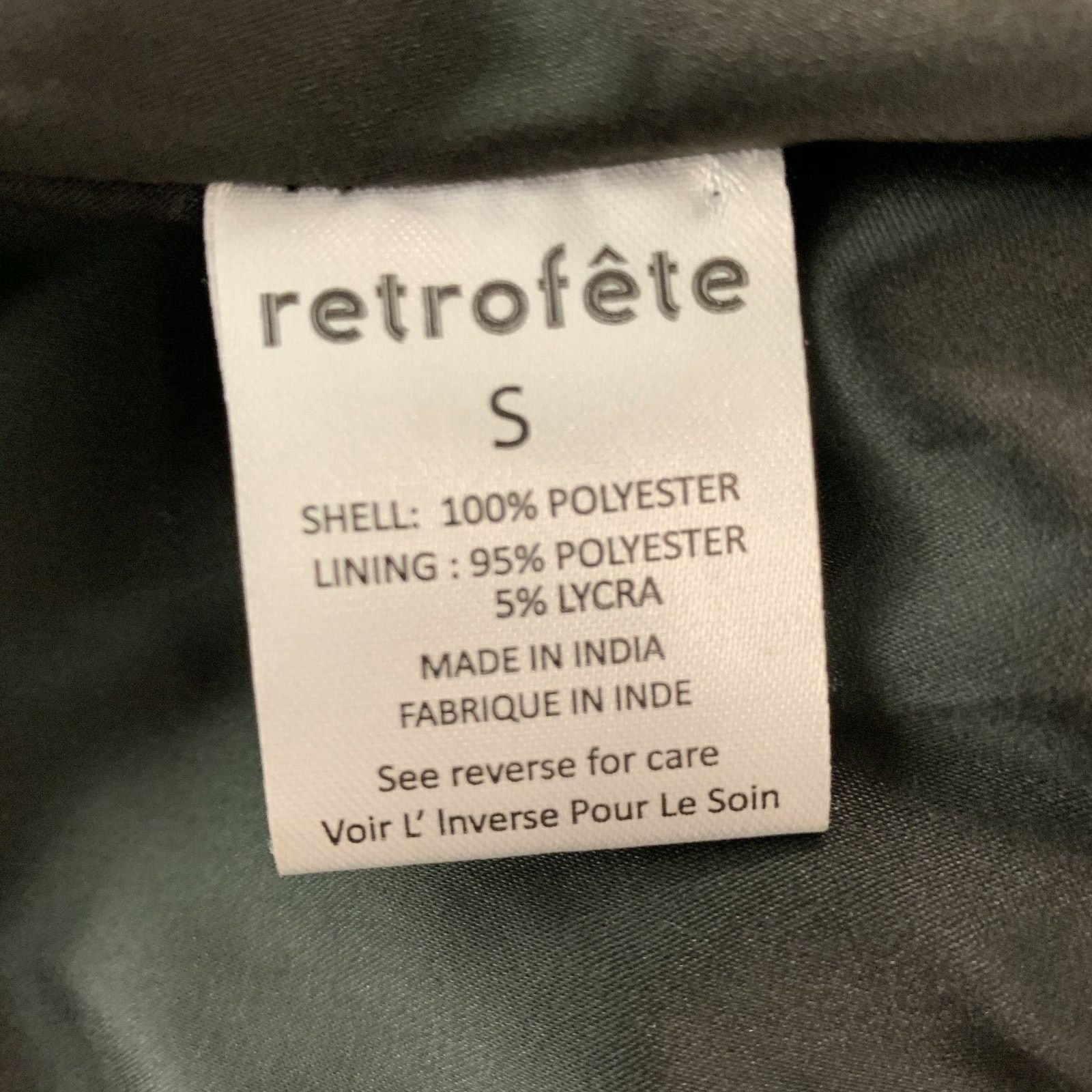 Retrofete RETROFETE Size S Black Polyester Beaded Shift Dress Size S / US 4 / IT 40 - 10 Thumbnail