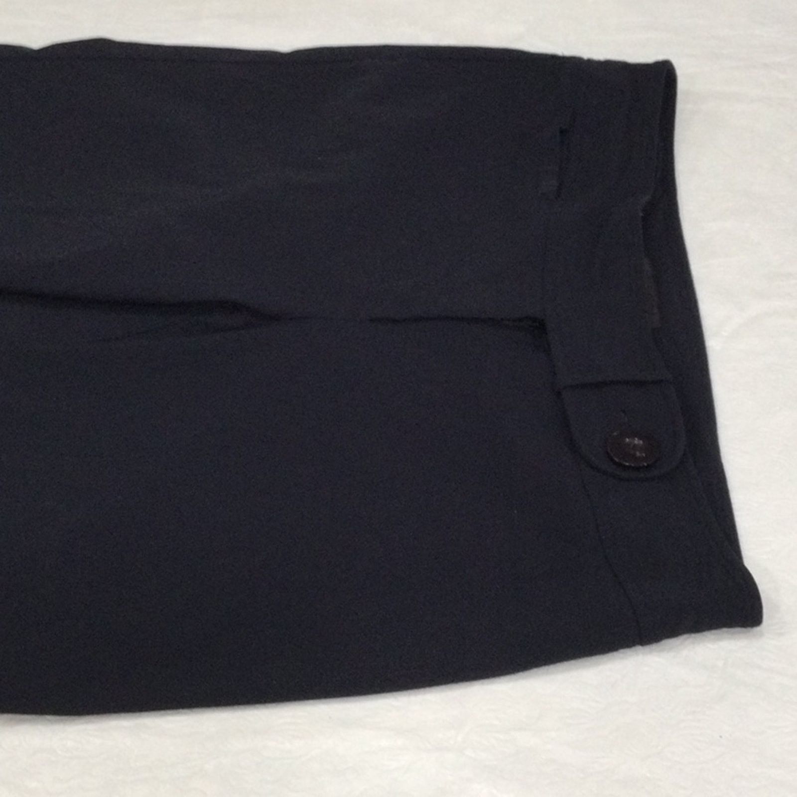 Other Lane Bryant Navy Button Back Pocket Cropped Capri Pant 16 Size 38" / US 16 / IT 52 - 2 Thumbnail