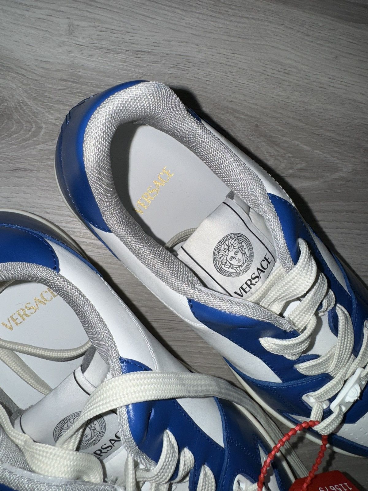 Versace Versace Blue/White Sneakers Size US 8 / EU 41 - 3 Thumbnail