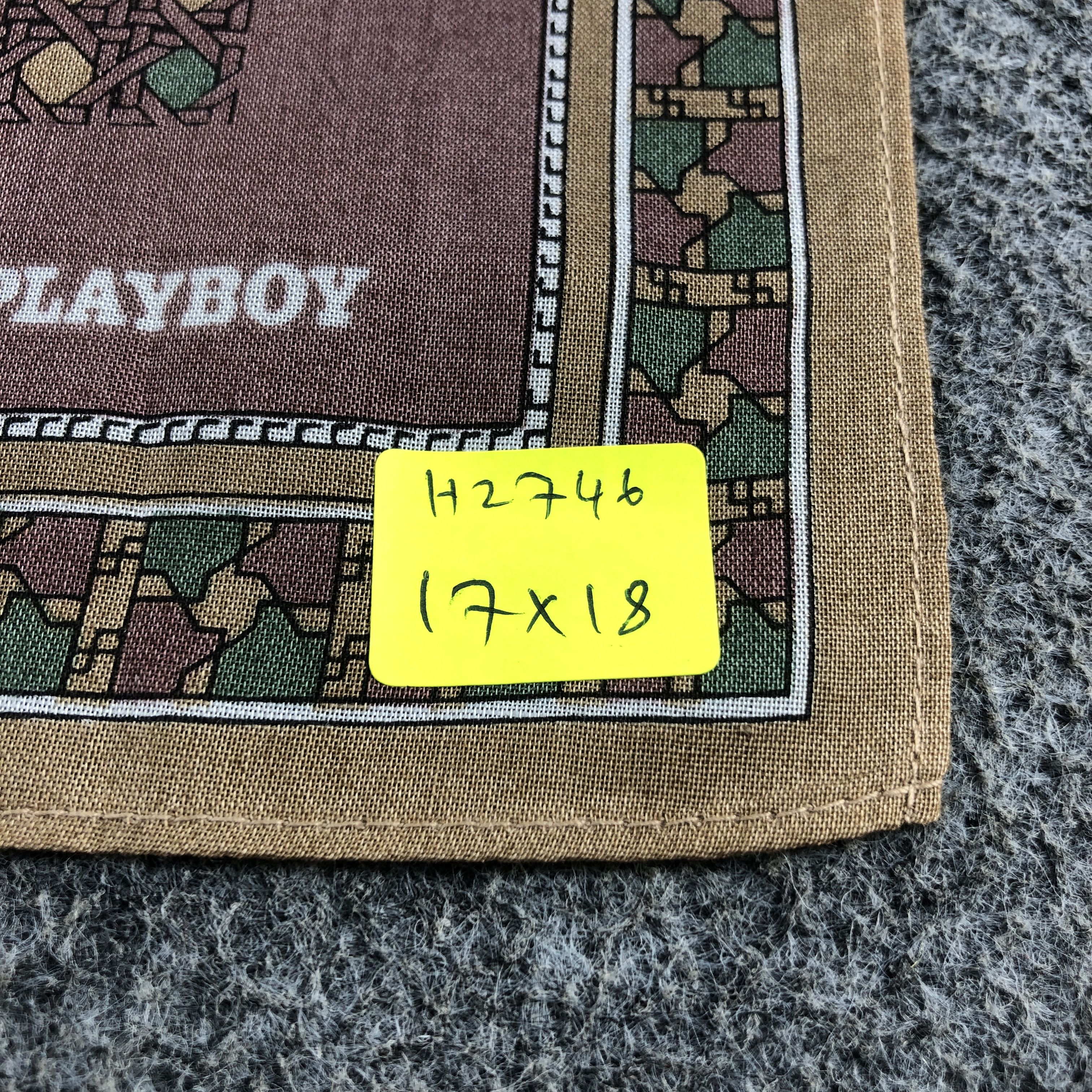 Playboy × Vintage Playboy Handkerchief Neckerchief Bandana H2746 Size ONE SIZE - 5 Thumbnail