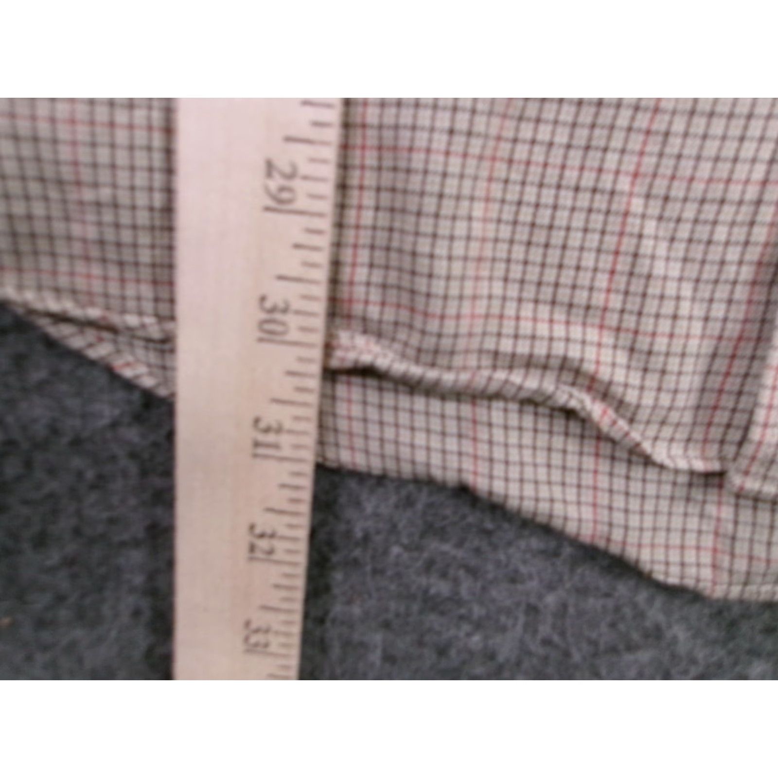 Van Heusen Van Heusen Shirt Men XL Tan Plaid No Iron Pocket Classic Causal Business Size US XL / EU 56 / 4 - 5 Thumbnail