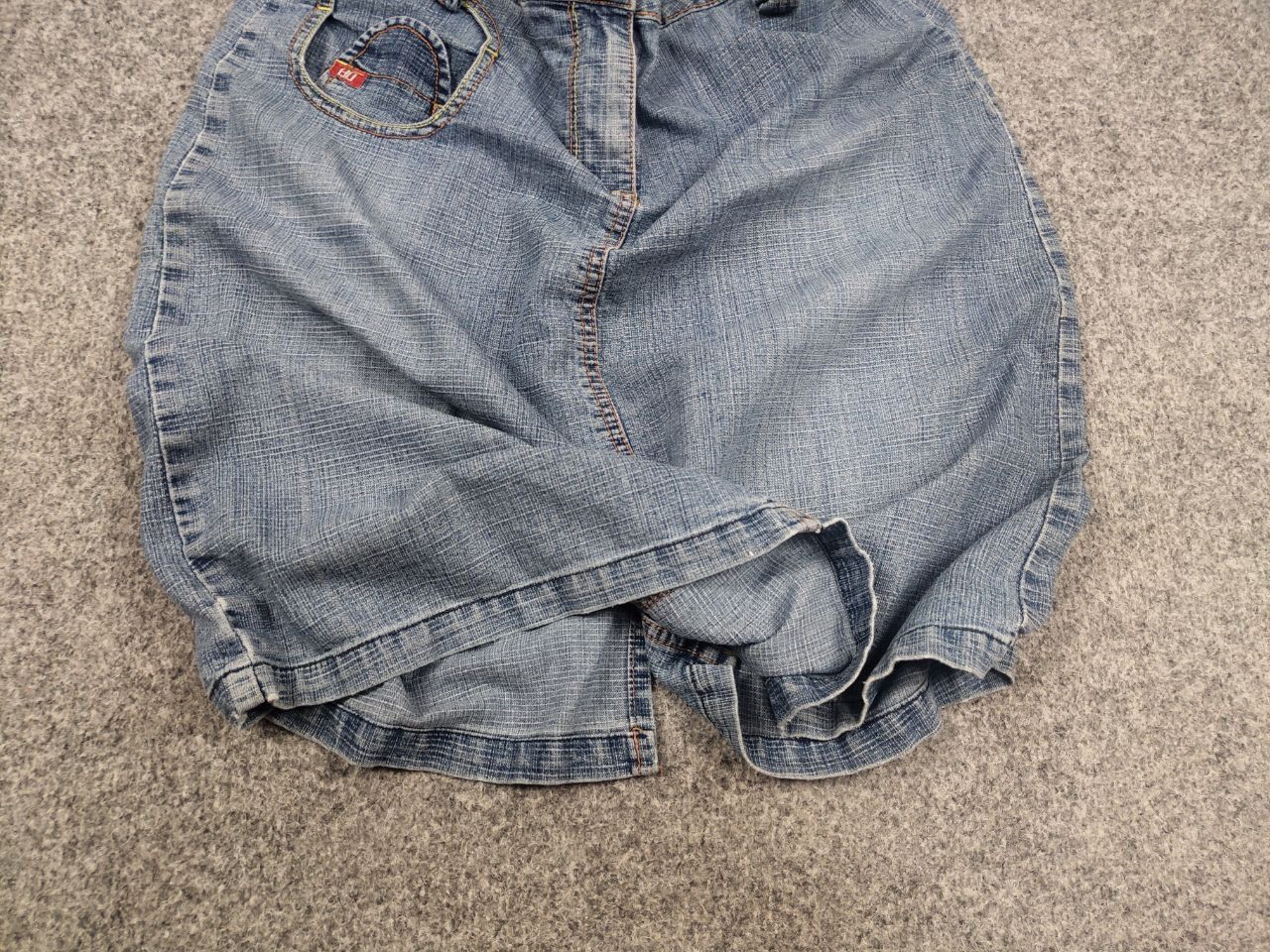 Miss Sixty Miss sixty Style Light faded Medium Denim Skirt Y2K Style Size 31" - 5 Thumbnail