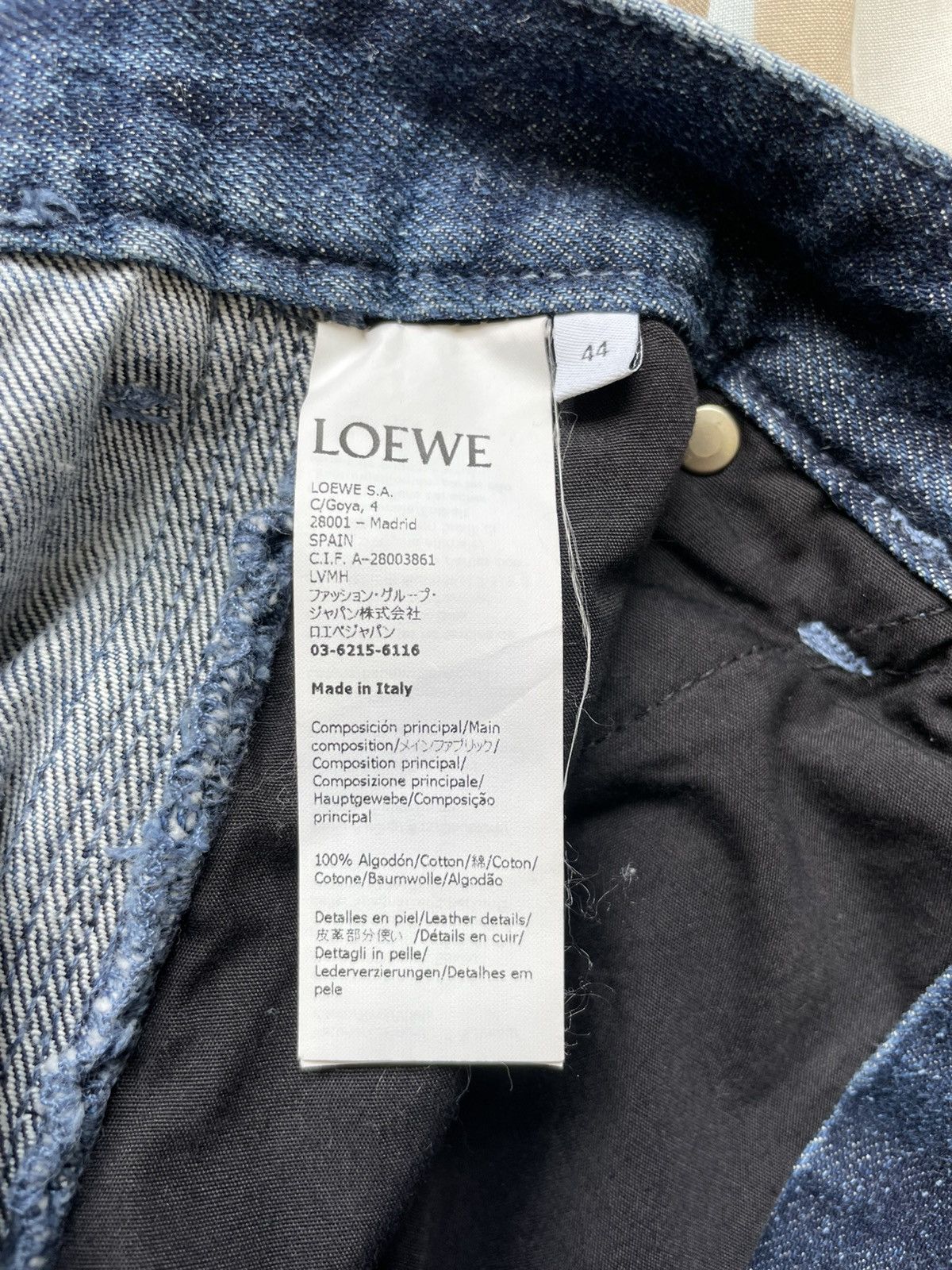 Loewe Patched Patchwork Jeans Denim Carpenter Trousers H526Y11X06 Size US 28 / EU 44 - 6 Thumbnail
