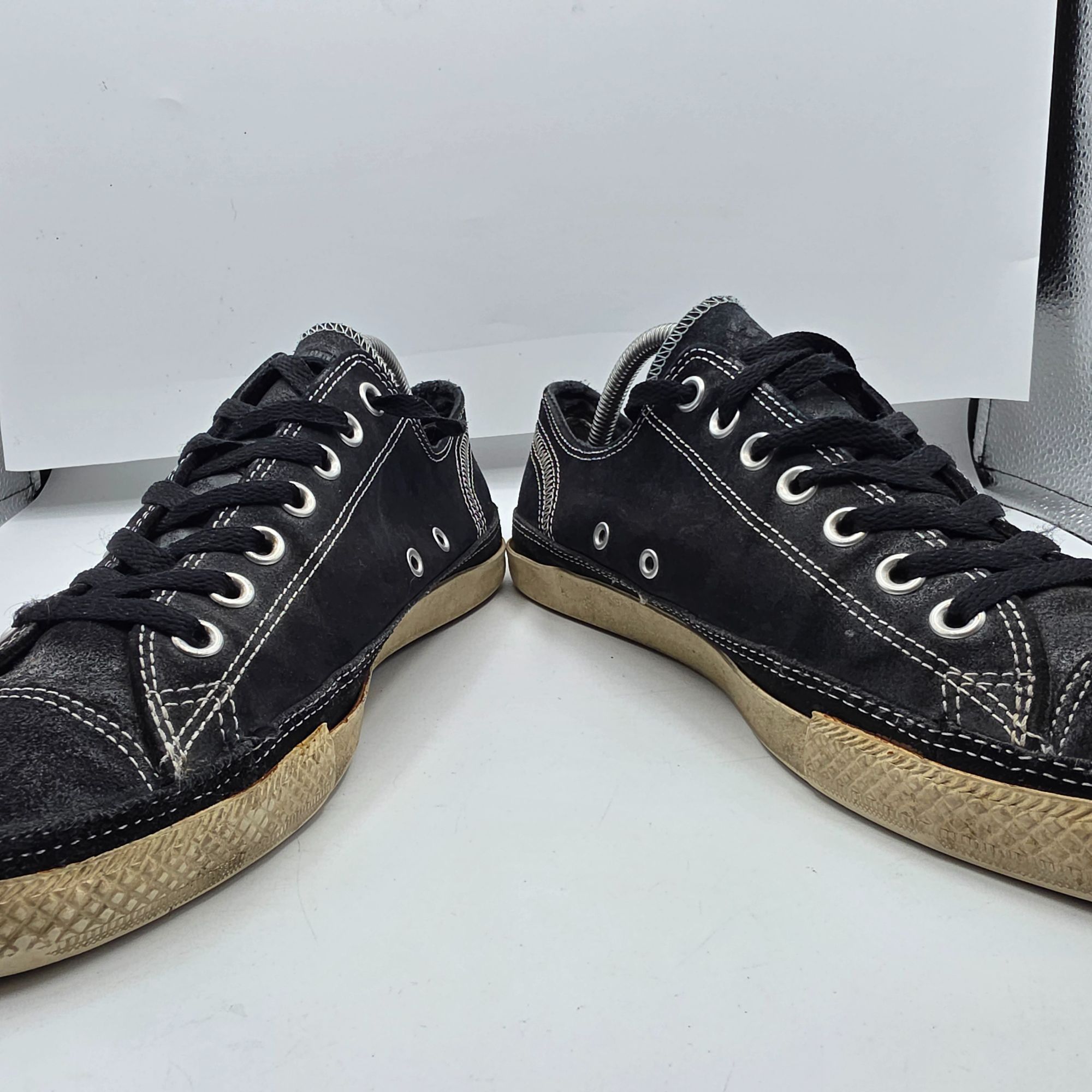 Converse Converse All Star Mens Low Top Sneakers Mens 9 Black Leather Size US 9 / EU 42 - 2 Thumbnail