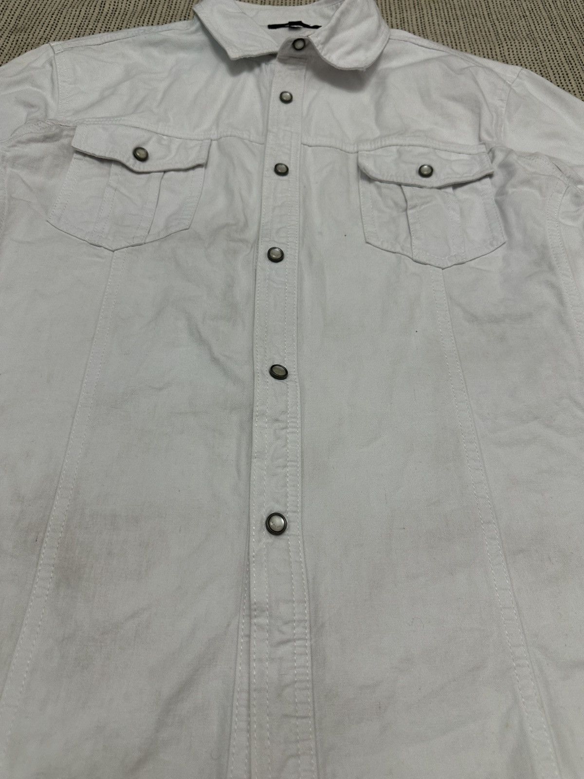 In The Attic × Vintage 🔥🔥🔥In The Attic The Worked Pearl Snap Denim Button Size US M / EU 48-50 / 2 - 2 Thumbnail