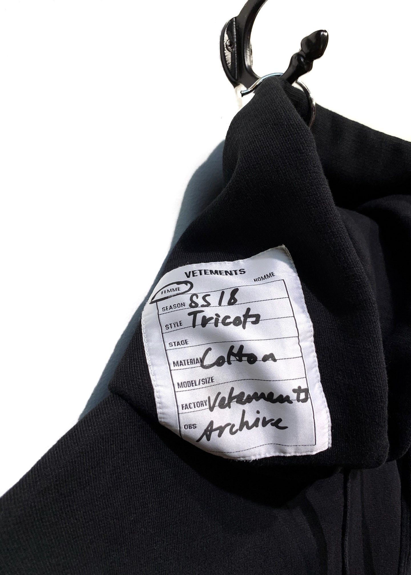 Vetements Vêtements Black Cut-out Oversized Hoodie Size M / US 6-8 / IT 42-44 - 6 Thumbnail